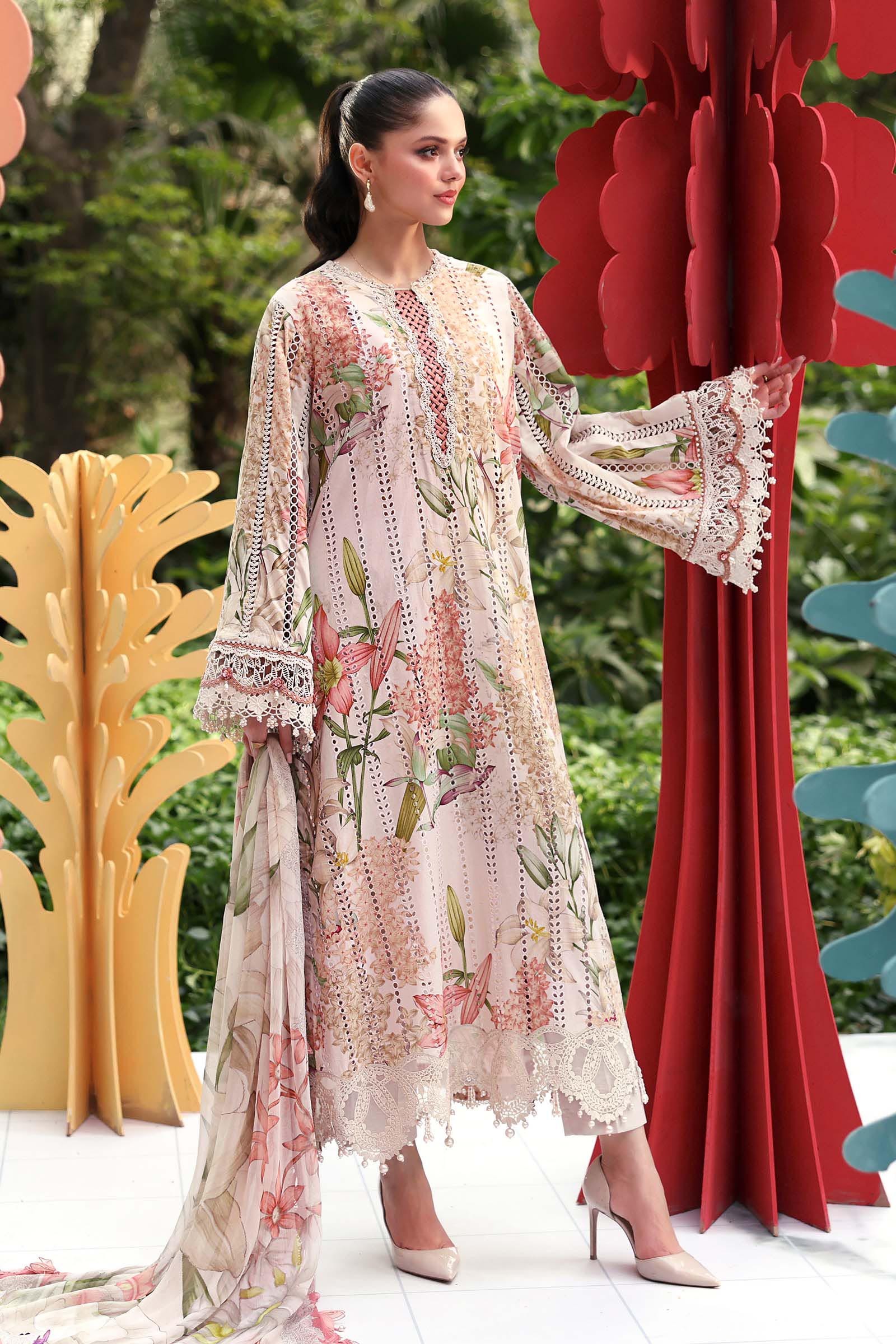 3 Piece Unstitched Embroidered Lawn Suit - Image 6