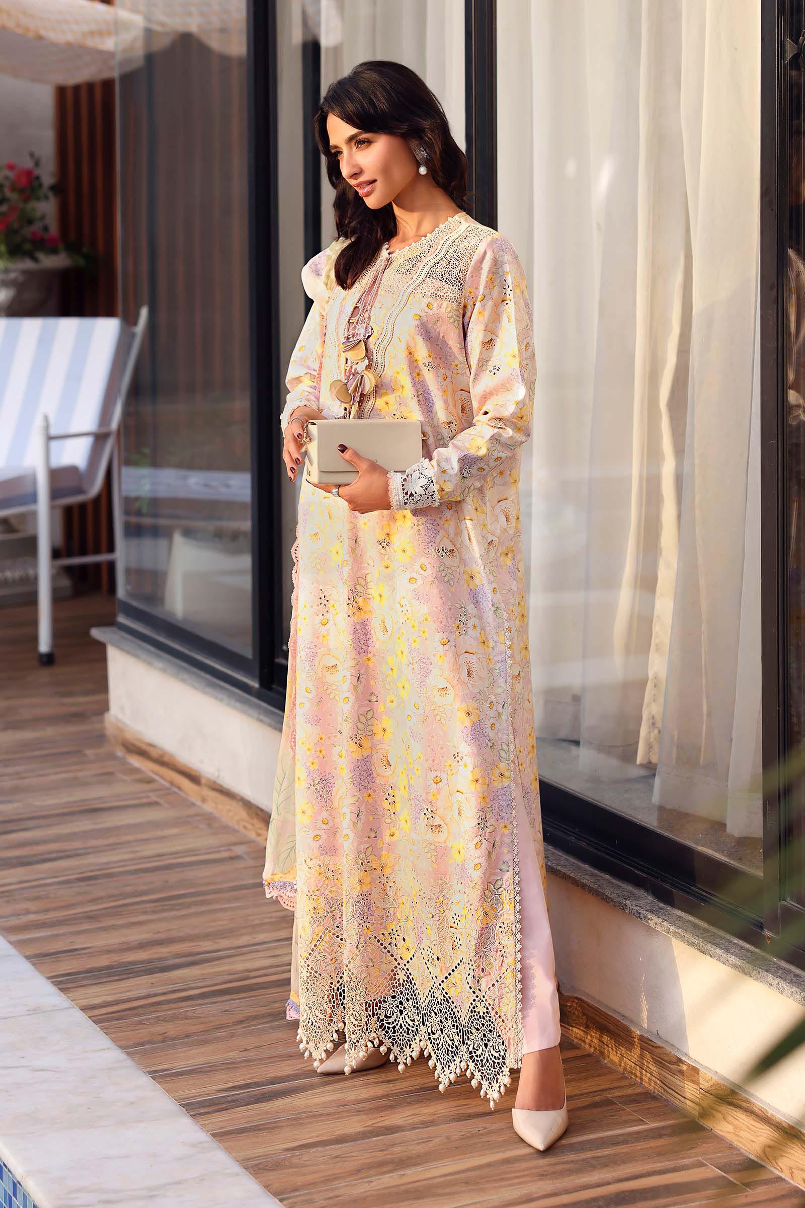 3 Piece Unstitched Embroidered Lawn Suit - Image 5