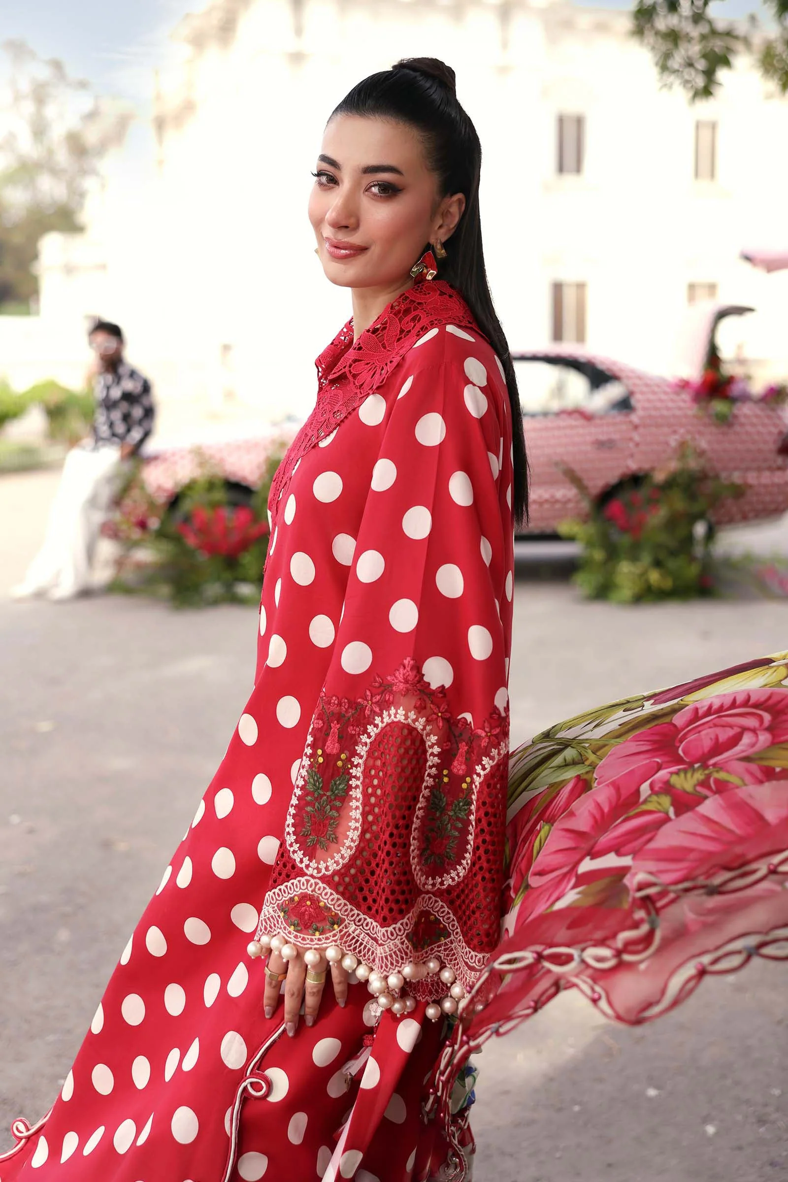 3 Piece Unstitched Embroidered Lawn Suit - Image 7