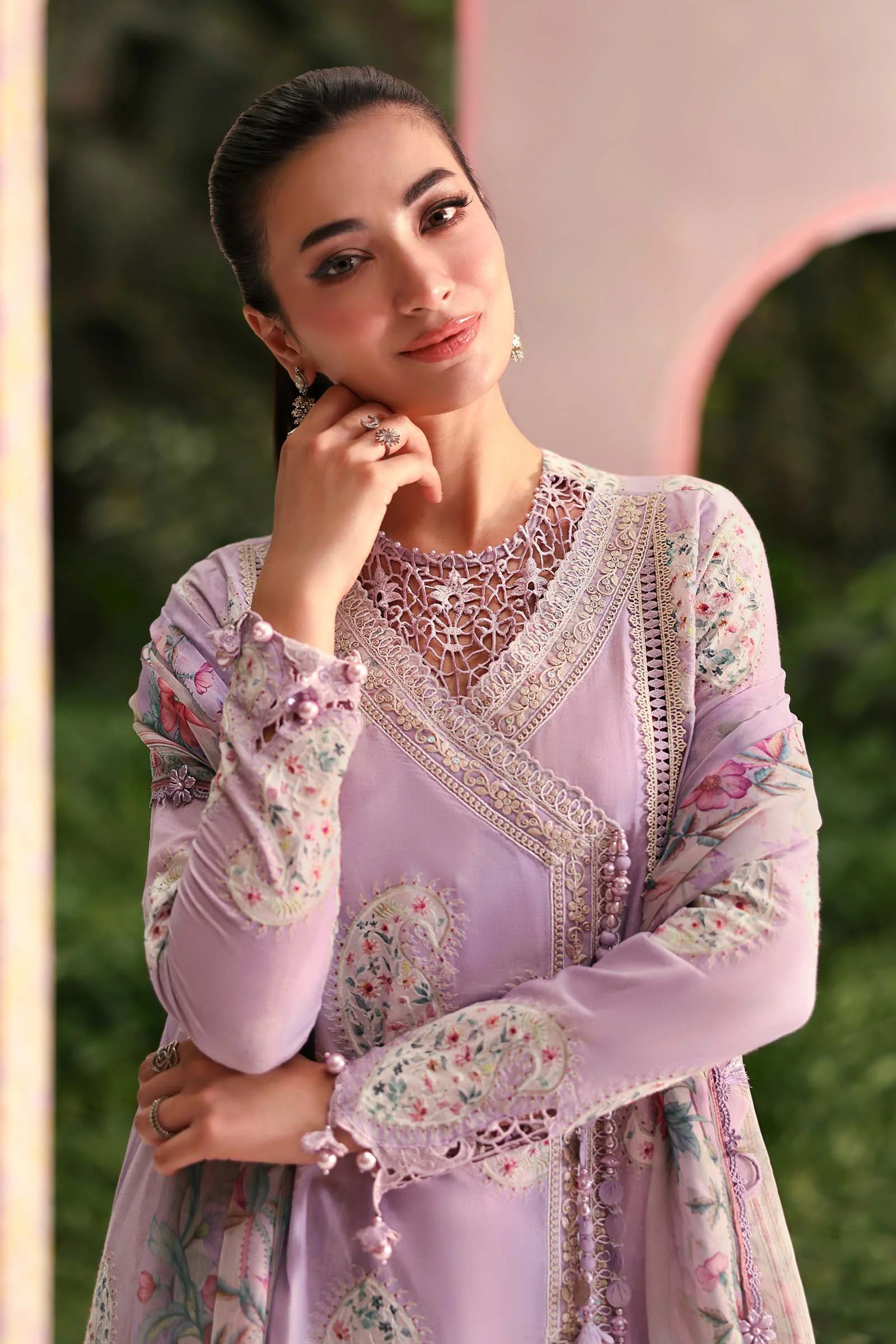 3 Piece Unstitched Embroidered Lawn Suit - Image 3