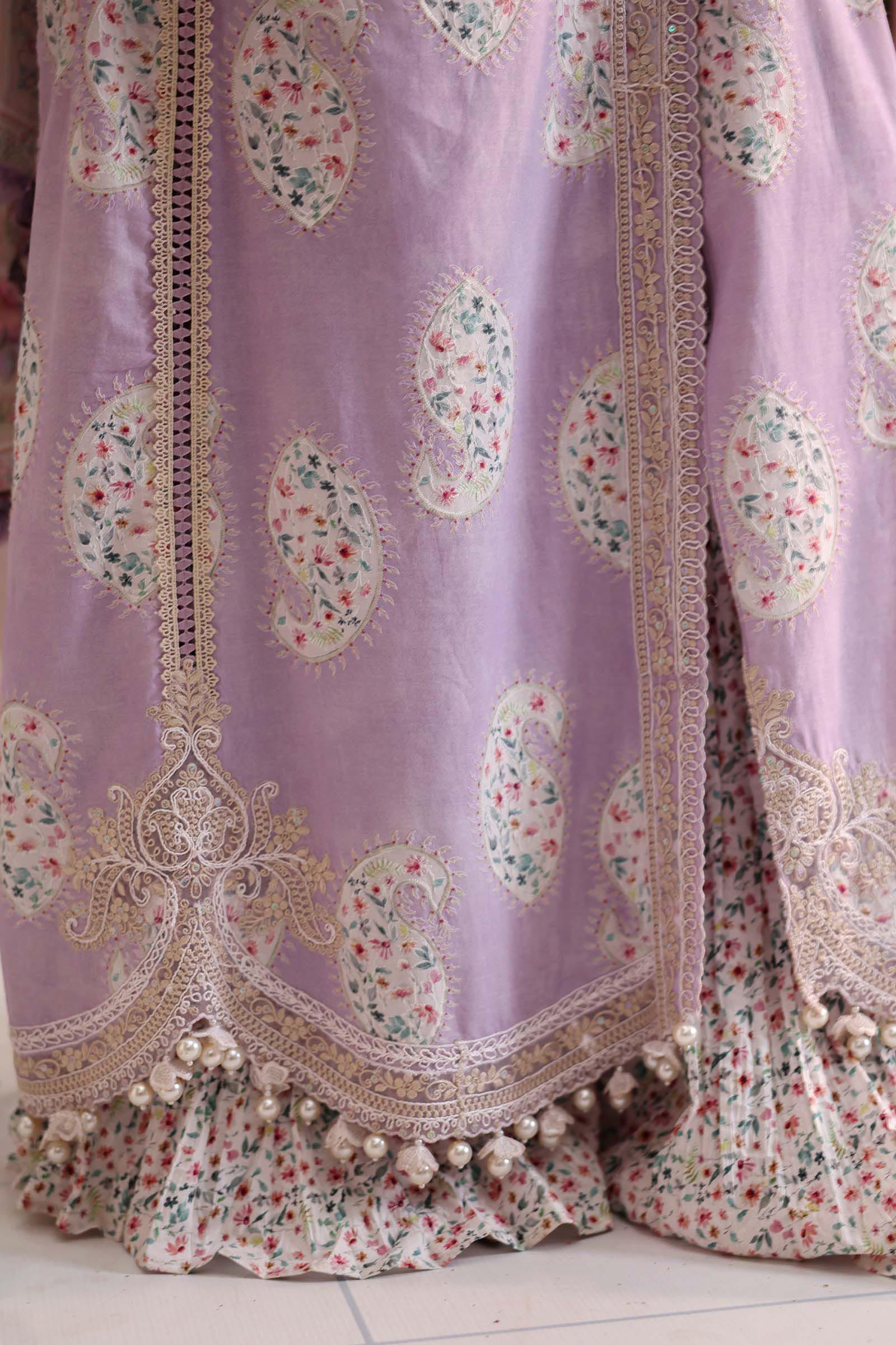 3 Piece Unstitched Embroidered Lawn Suit - Image 6