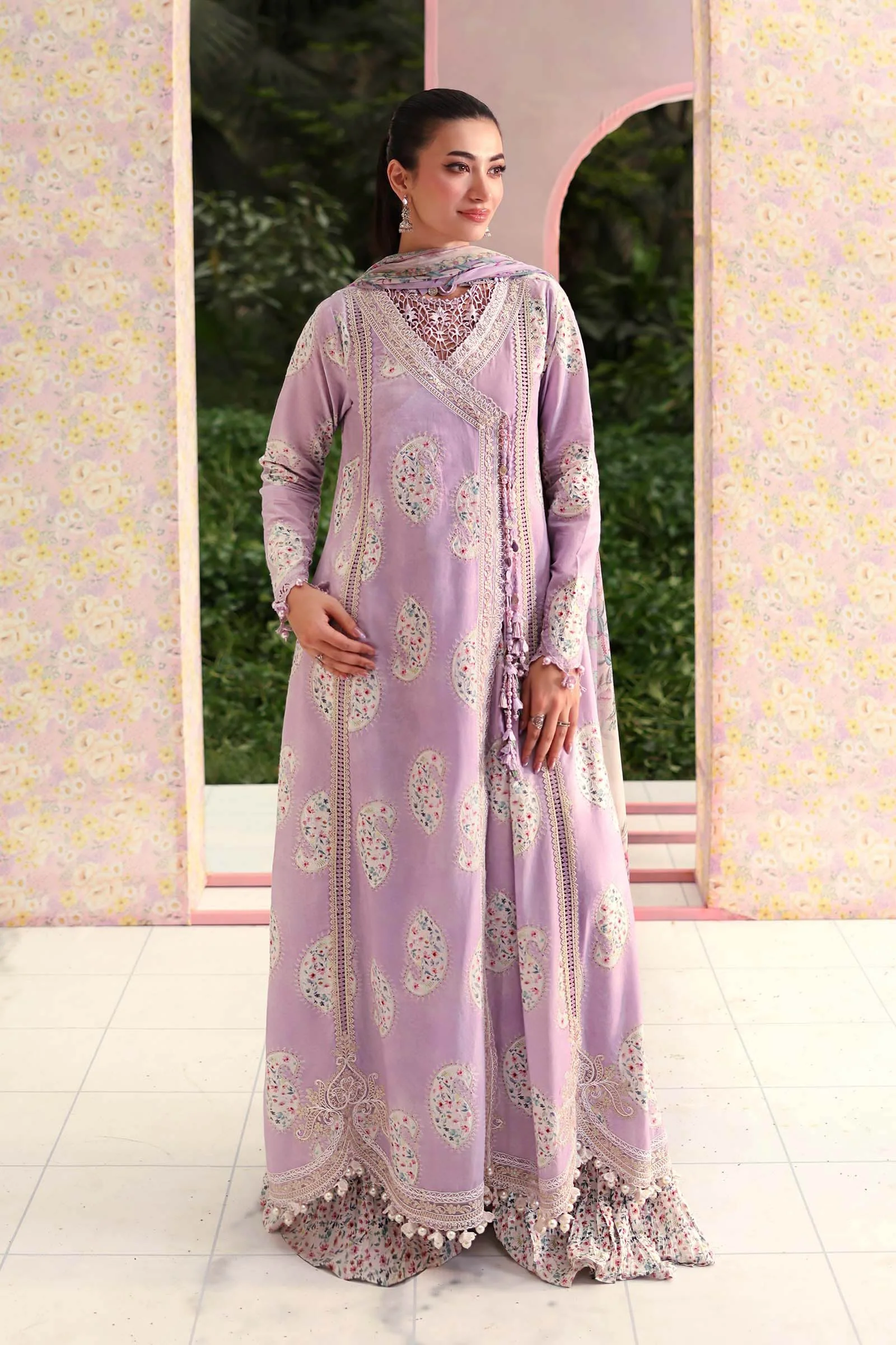 3 Piece Unstitched Embroidered Lawn Suit - Image 8