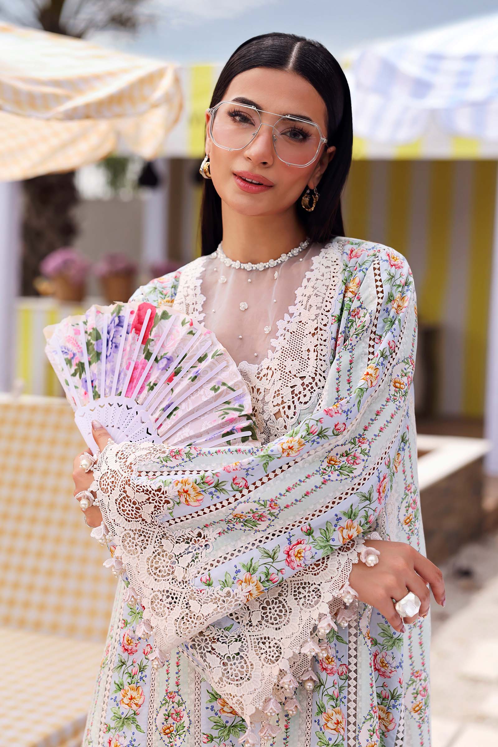 3 Piece Unstitched Embroidered Lawn Suit - Image 4