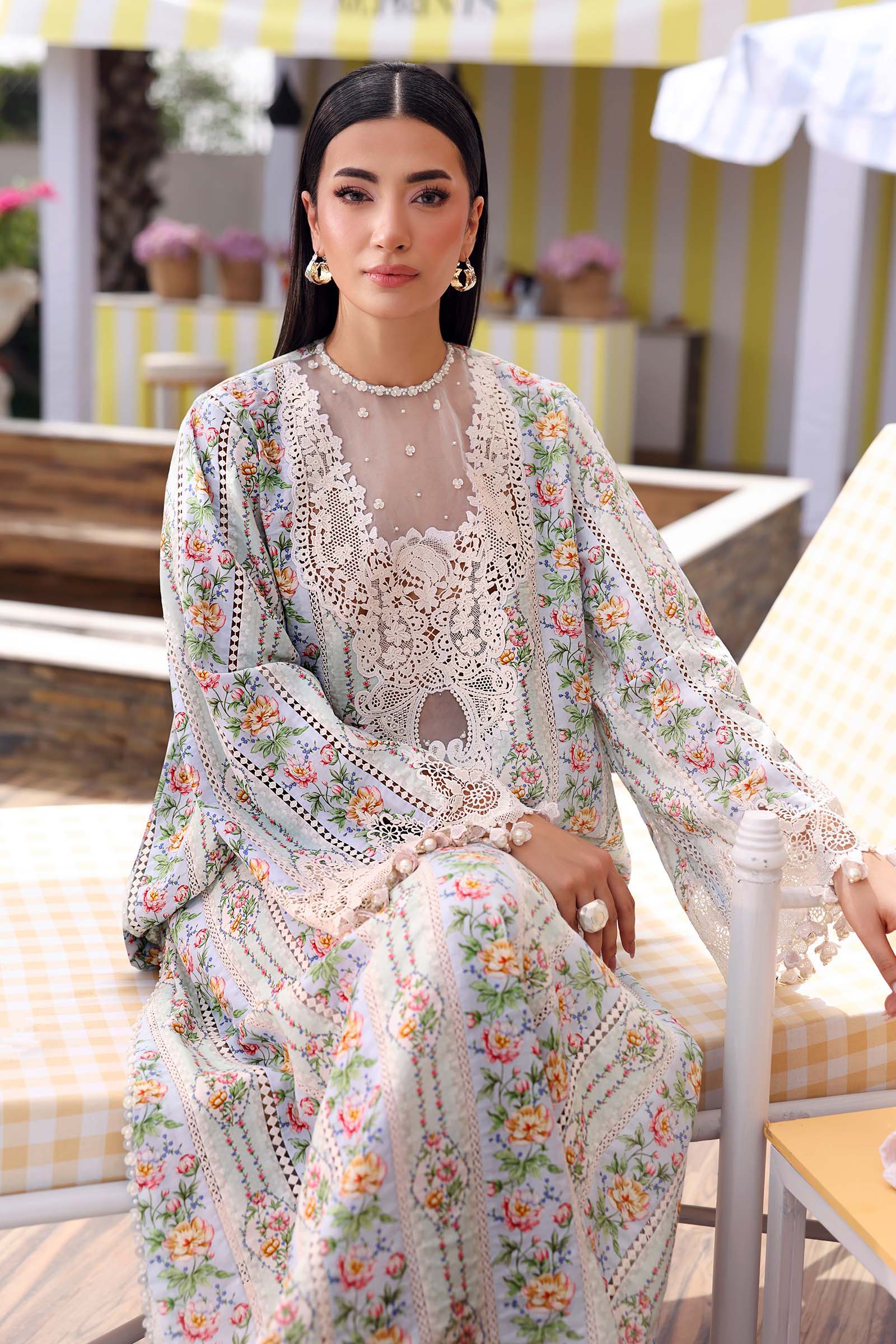 3 Piece Unstitched Embroidered Lawn Suit - Image 7