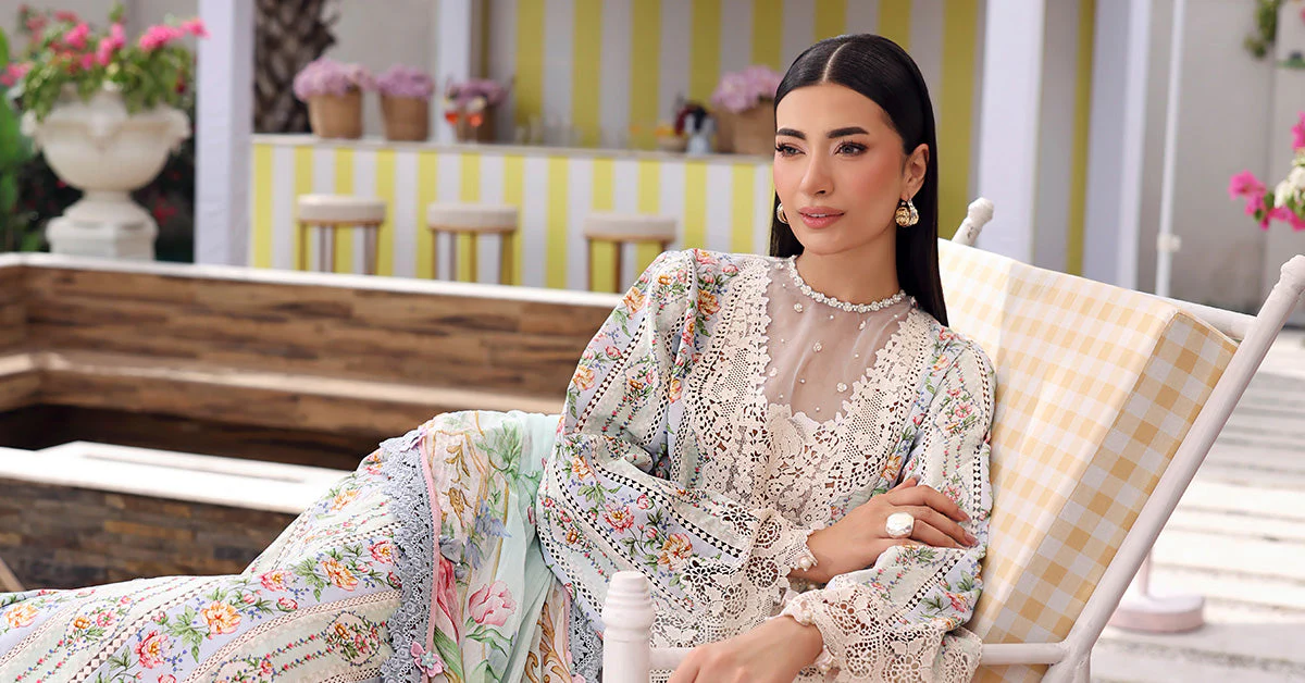 3 Piece Unstitched Embroidered Lawn Suit - Image 9