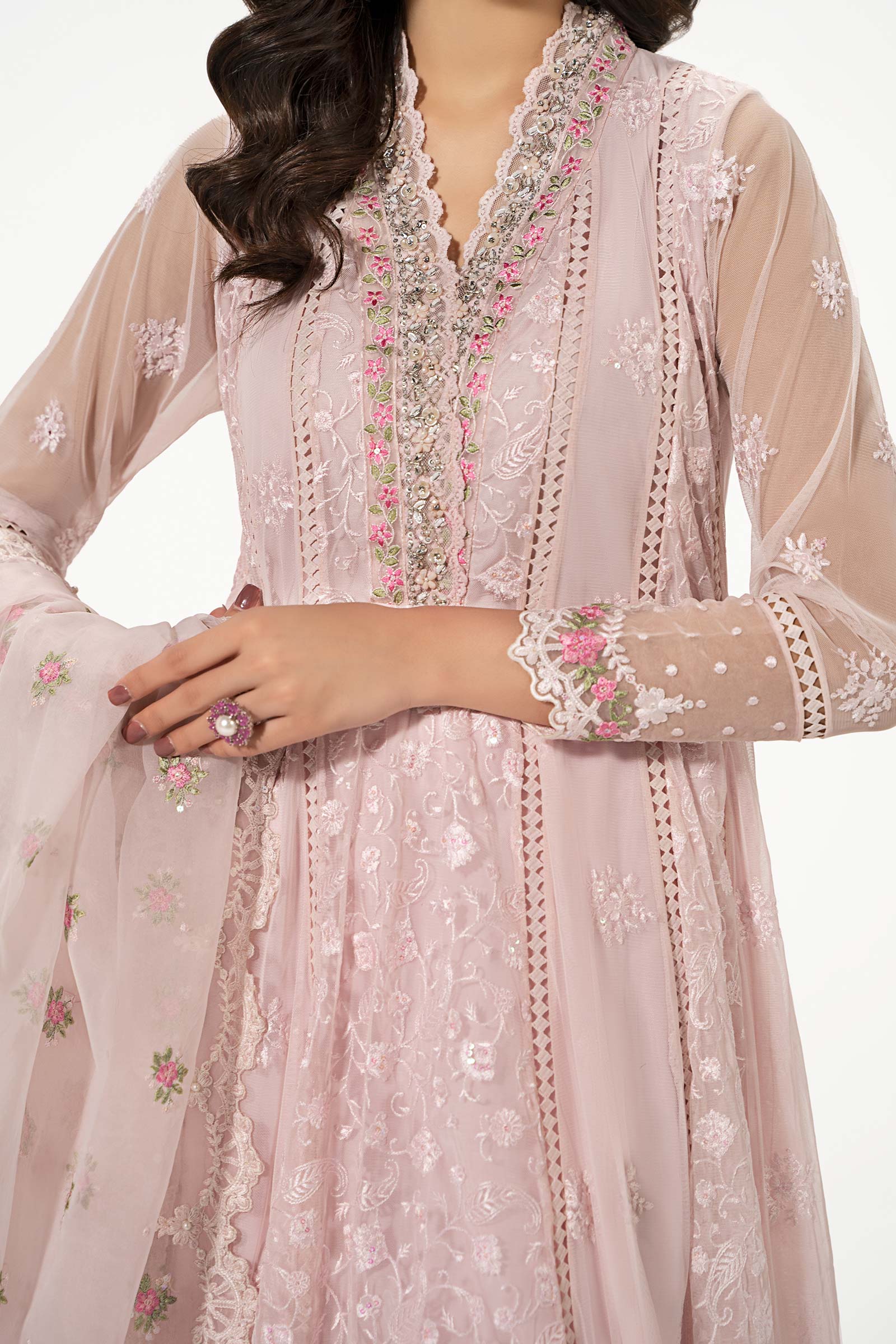 3 Piece Embroidered Suit - Image 4