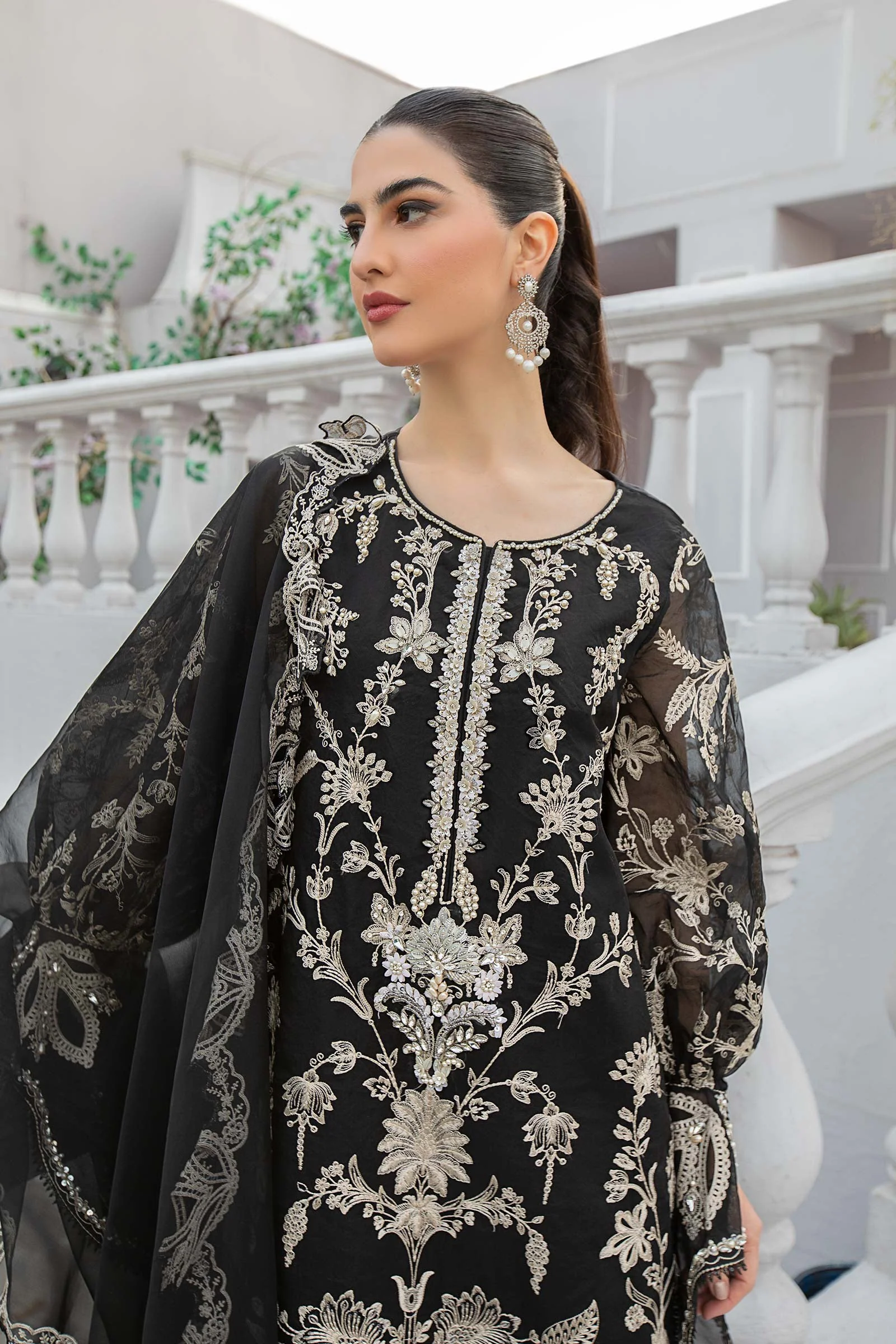 3 Piece Embroidered Suit - Image 2