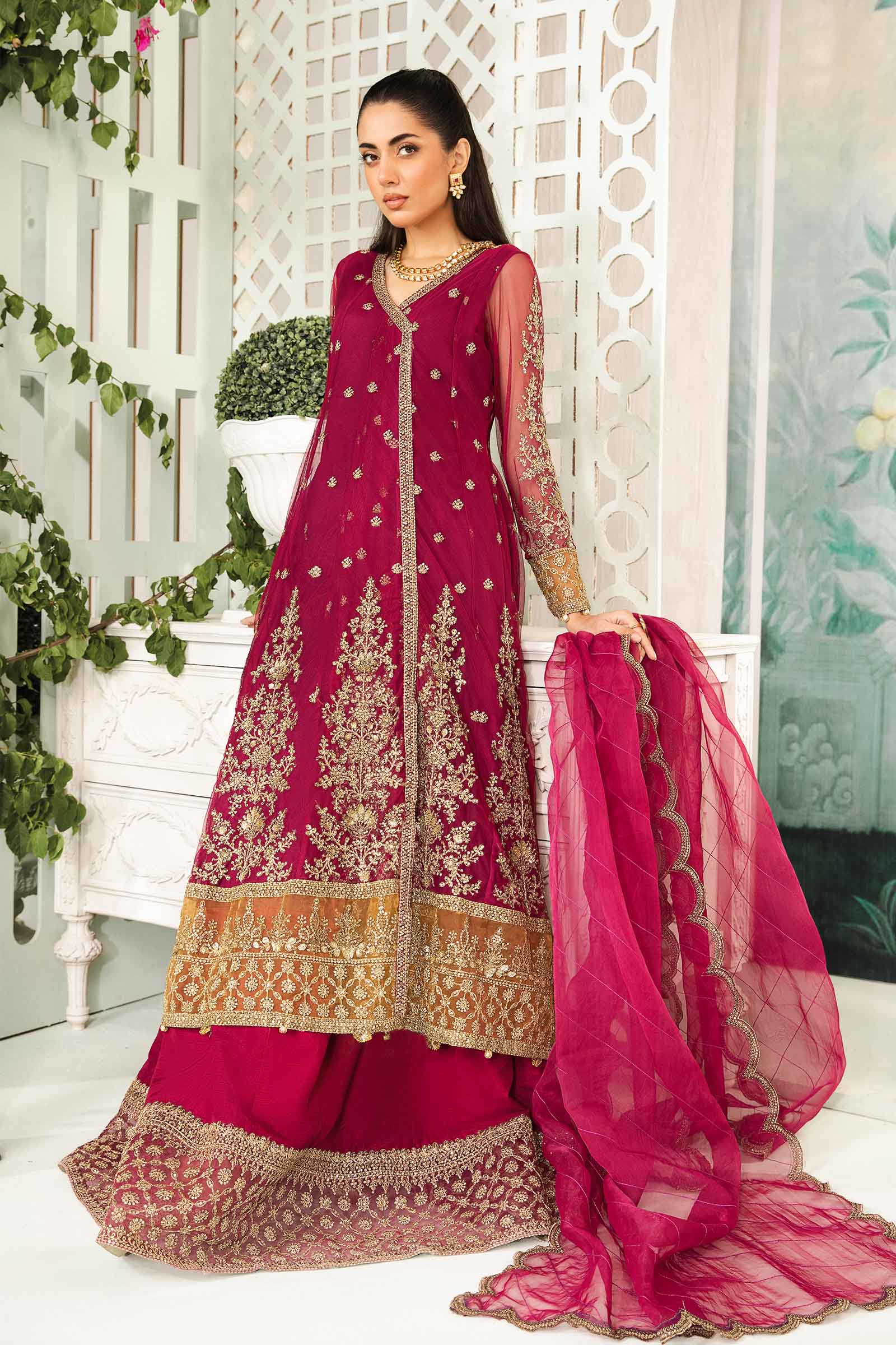 3 Piece Embroidered Net Suit - Image 8