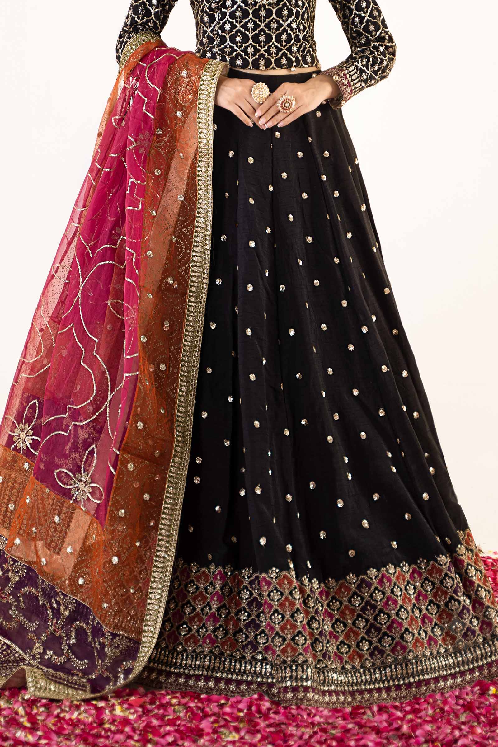 3 Piece Embroidered Raw Silk Suit - Image 5