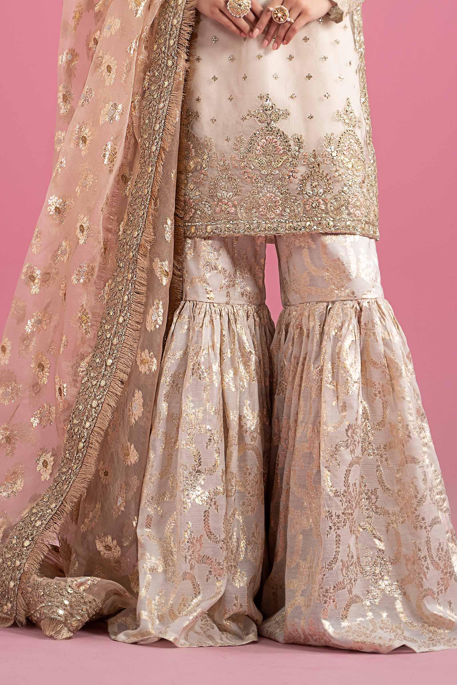 3 Piece Embroidered Organza Suit - Image 5
