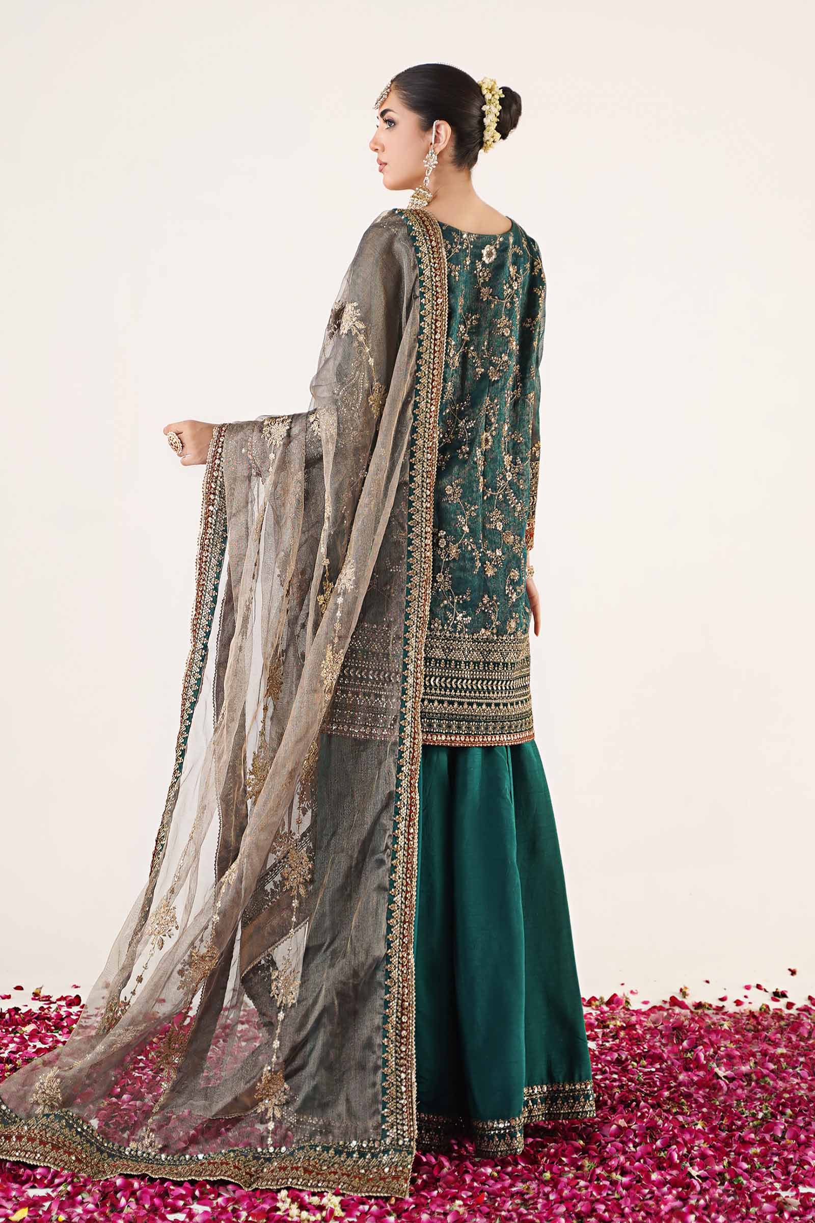 3 Piece Embroidered Organza Suit - Image 8