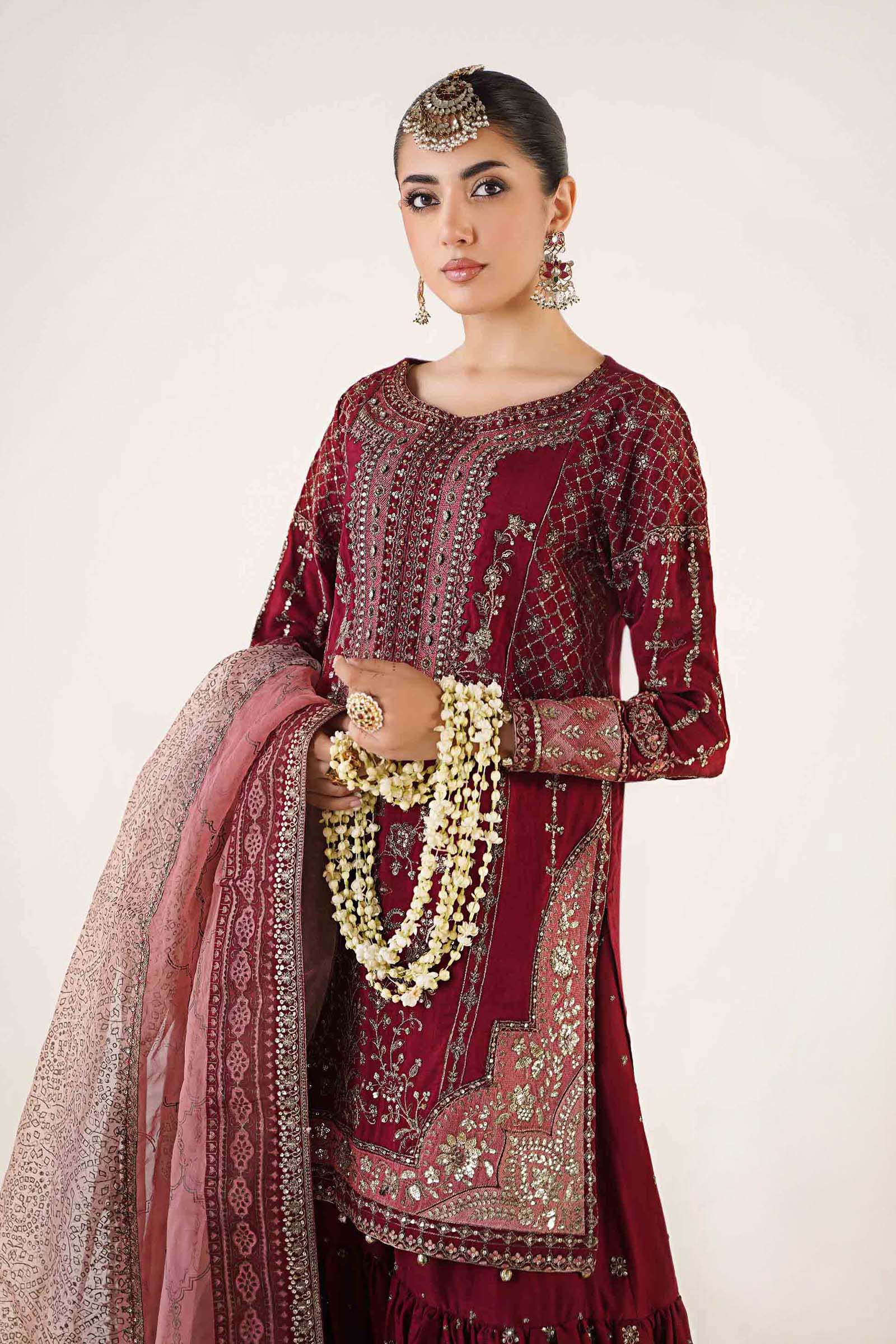 3 Piece Embroidered Raw Silk Suit - Image 2