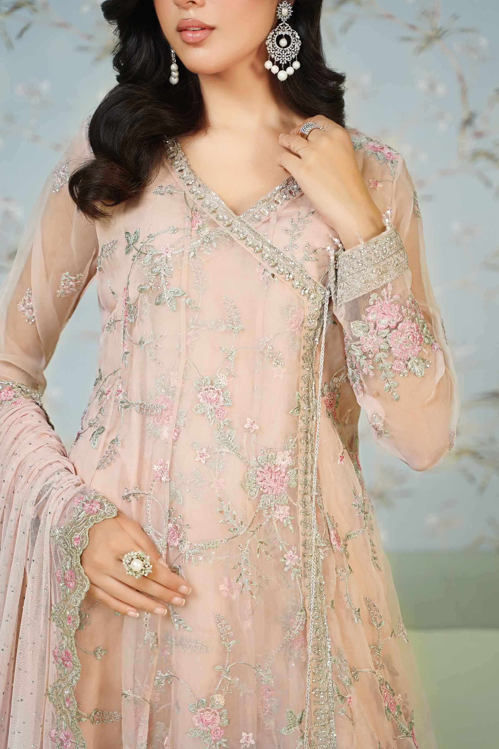3 Piece Embroidered Organza Suit - Image 6