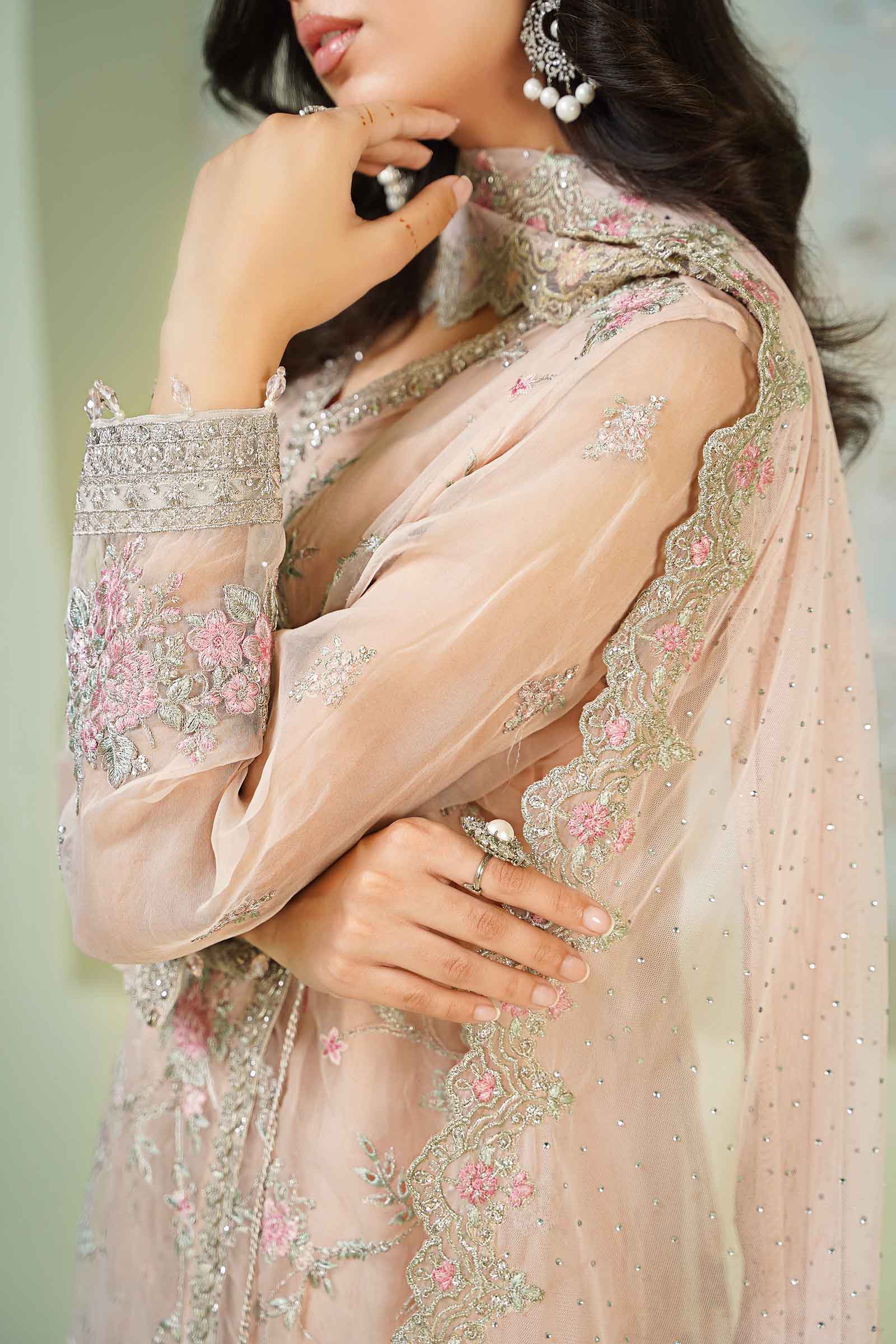 3 Piece Embroidered Organza Suit - Image 7