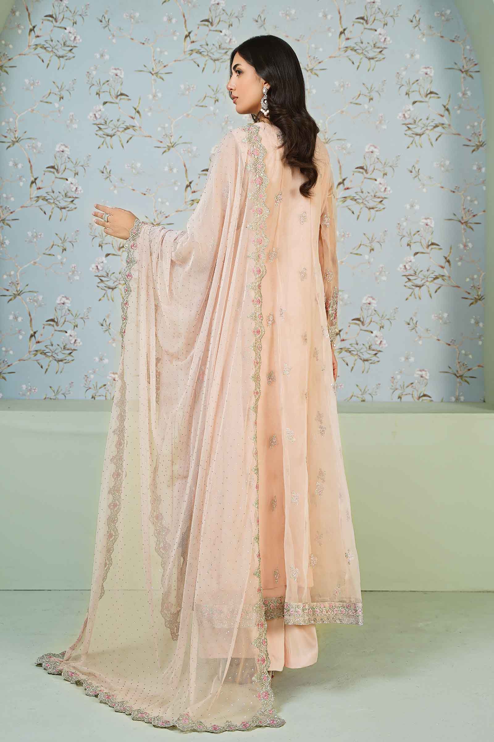 3 Piece Embroidered Organza Suit - Image 9