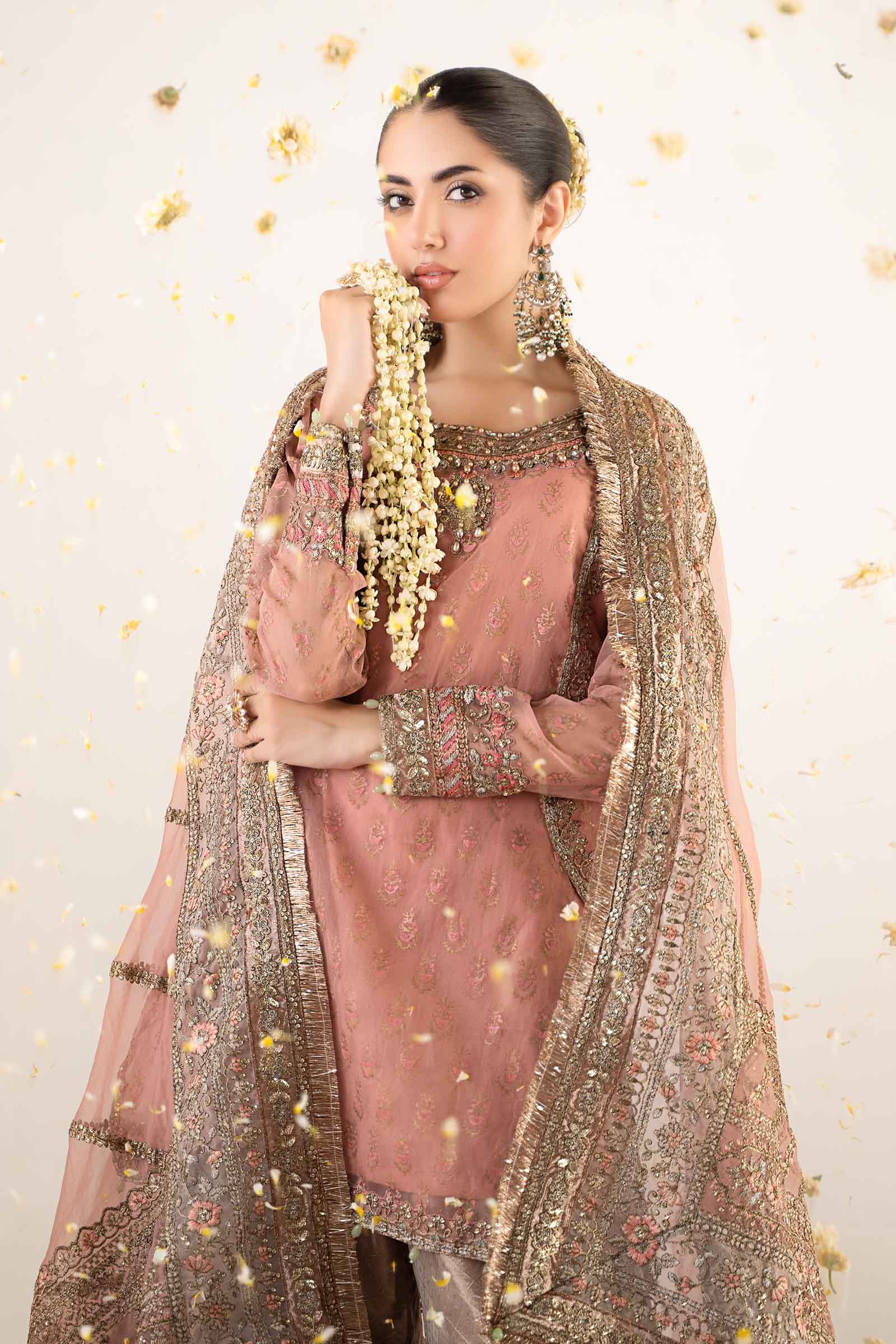 3 Piece Embroidered Organza Suit - Image 4