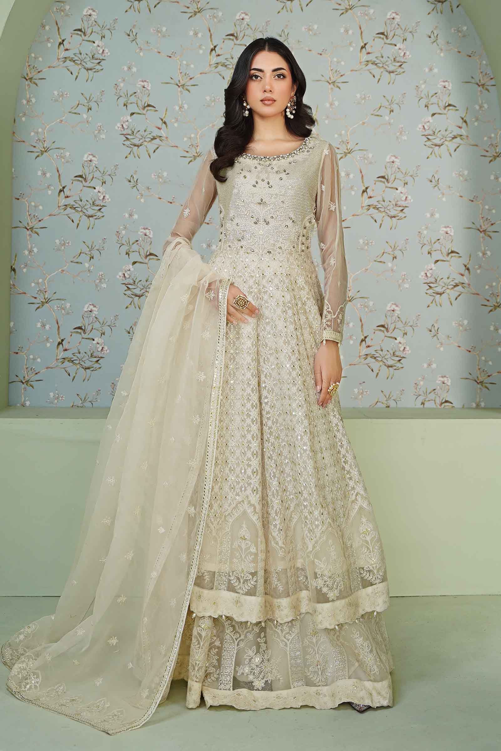 3 Piece Embroidered Bamber Chiffon Suit - Image 6