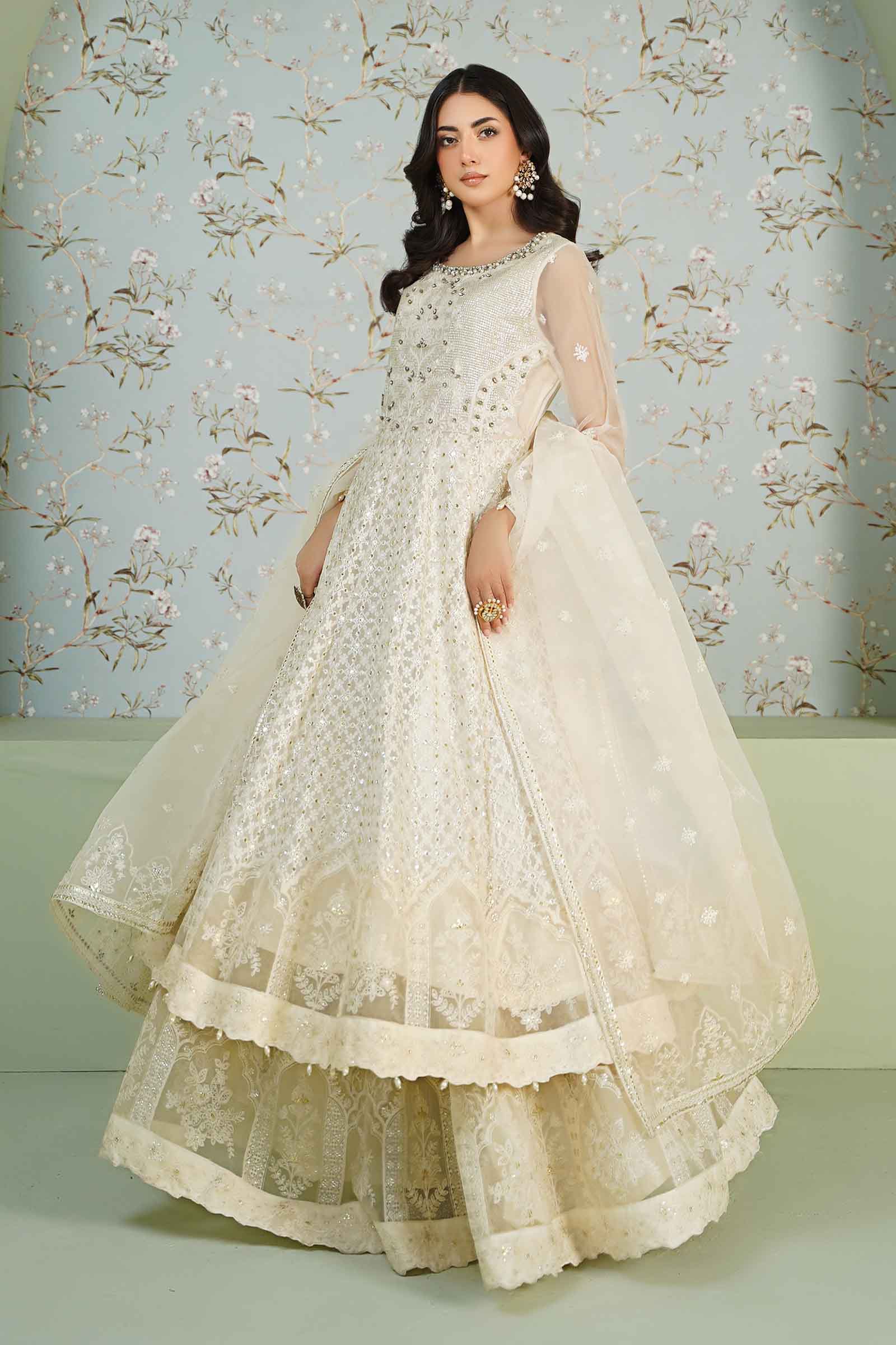 3 Piece Embroidered Bamber Chiffon Suit - Image 7