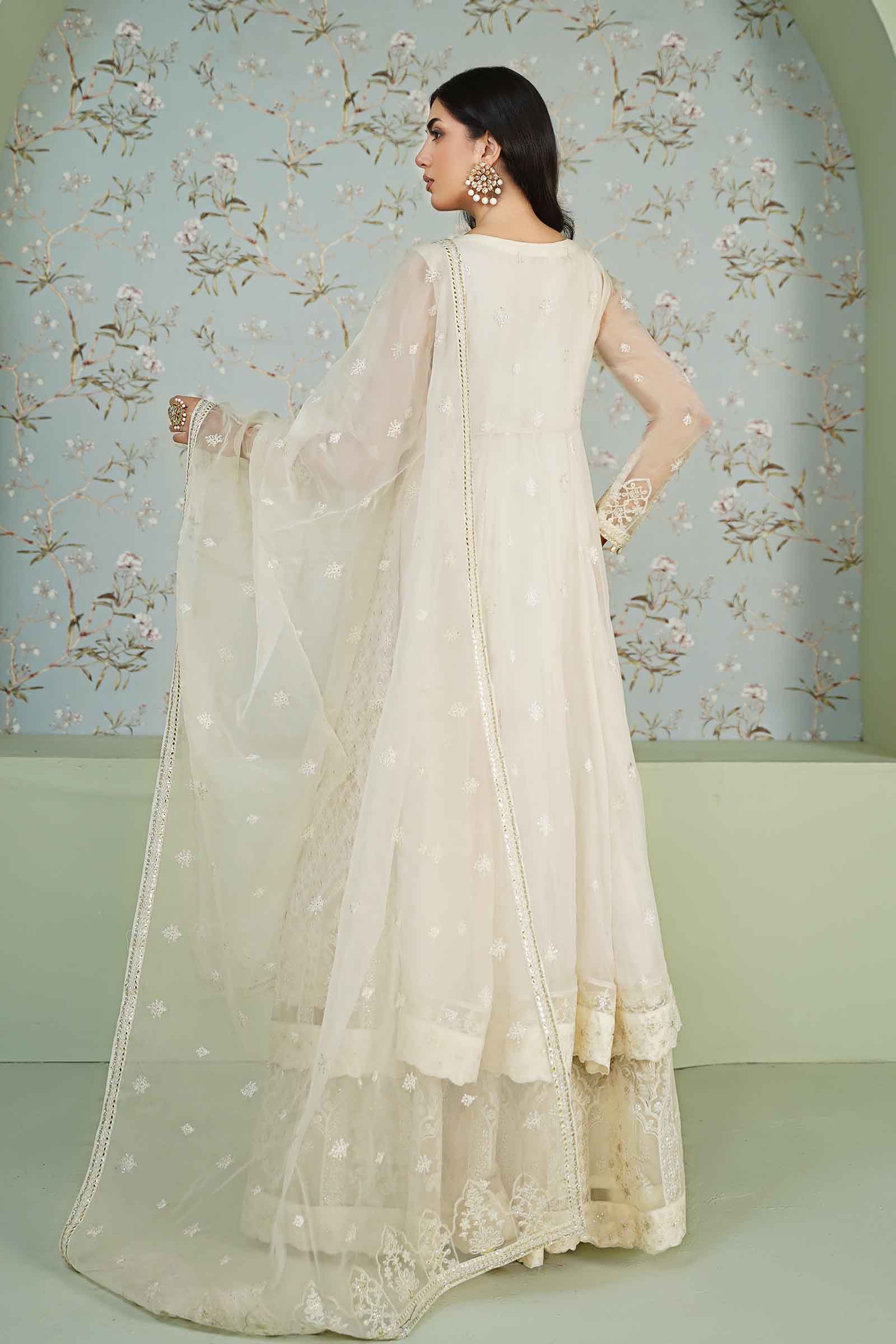 3 Piece Embroidered Bamber Chiffon Suit - Image 9
