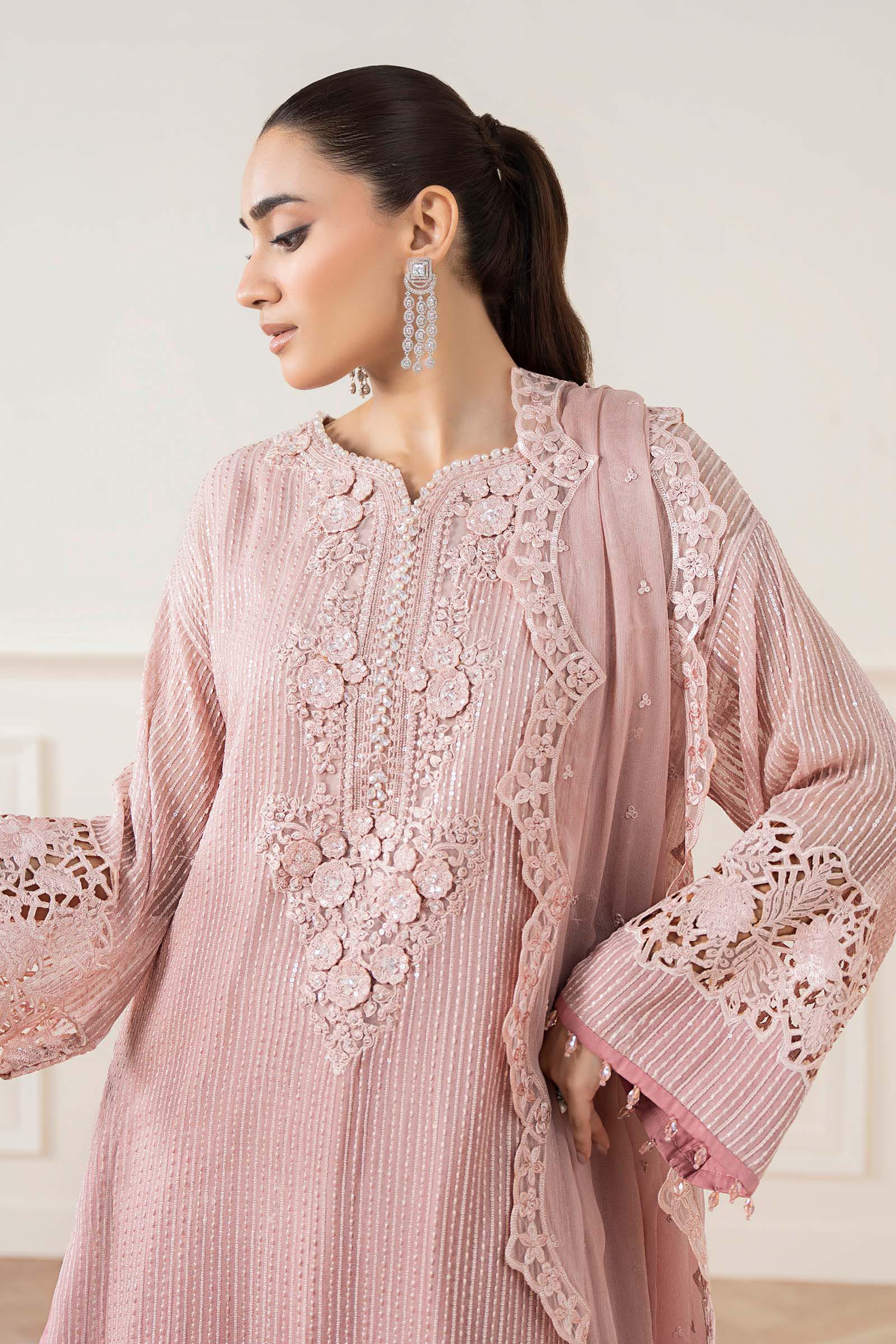 3 Piece Embroidered Chiffon Suit - Image 5