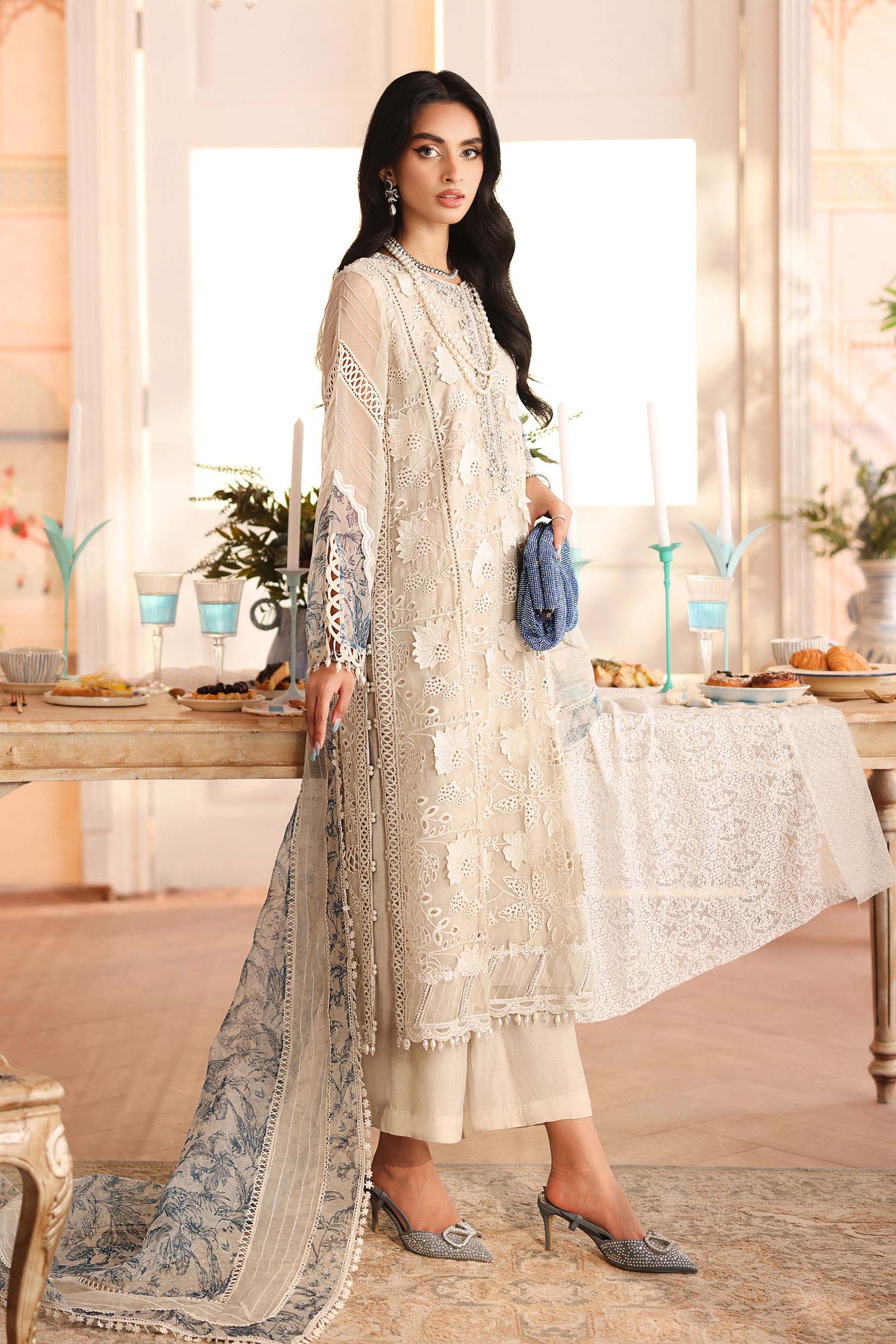 3 Piece Embroidered Organza Suit - Image 7