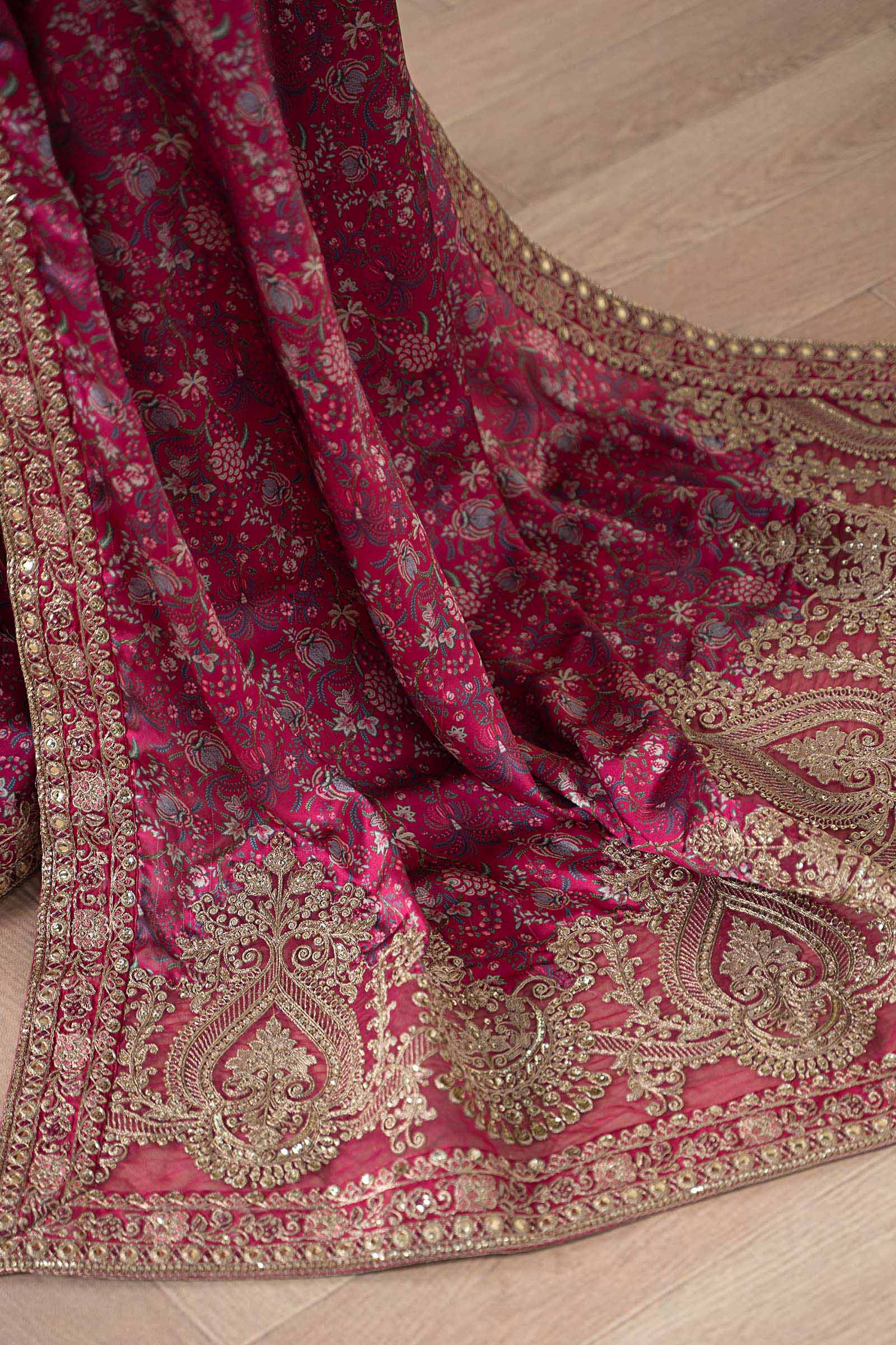 Embroidered Silk Saree - Image 5