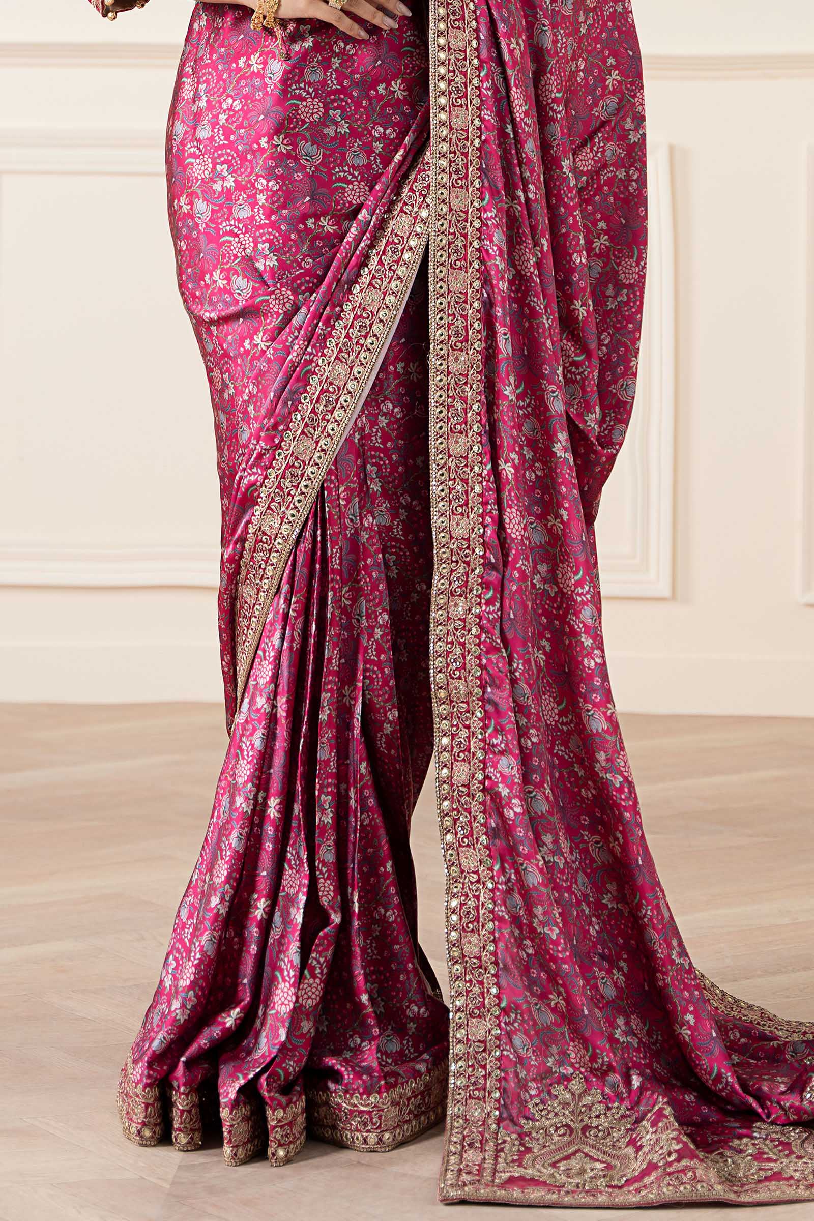 Embroidered Silk Saree - Image 6