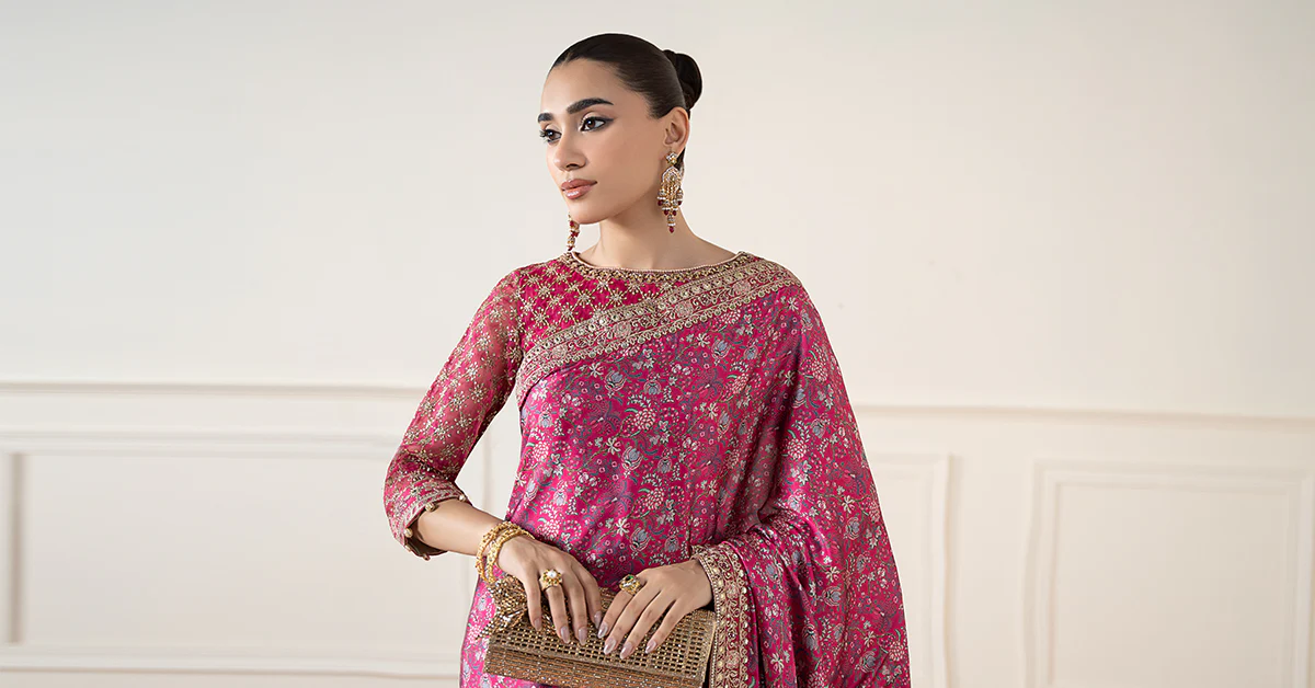 Embroidered Silk Saree - Image 8