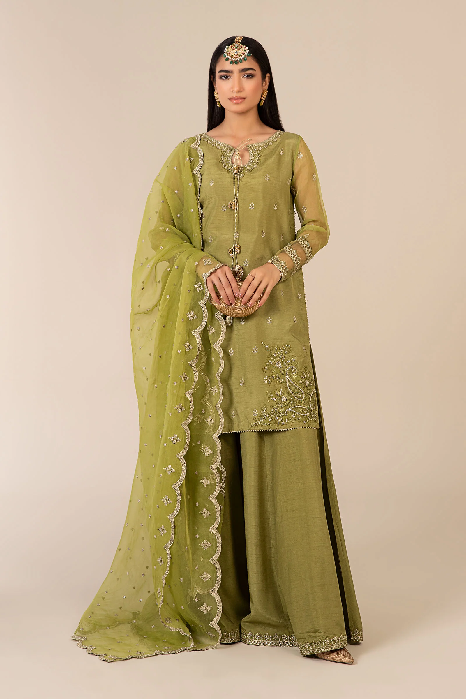 3 Piece Embroidered Suit
