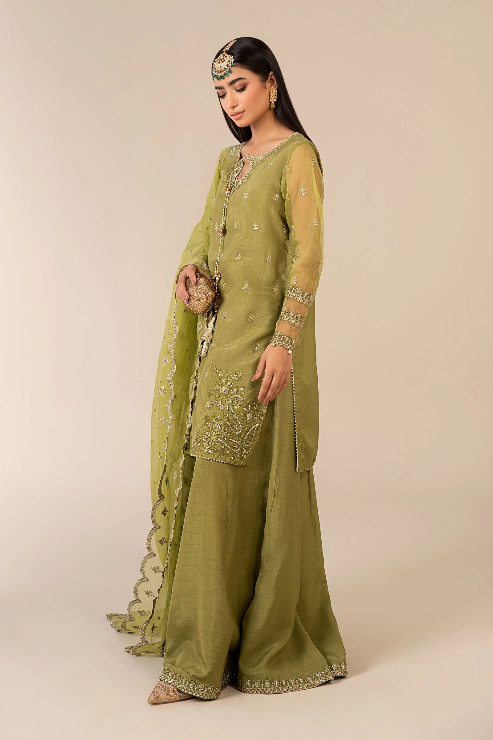 3 Piece Embroidered Suit - Image 5