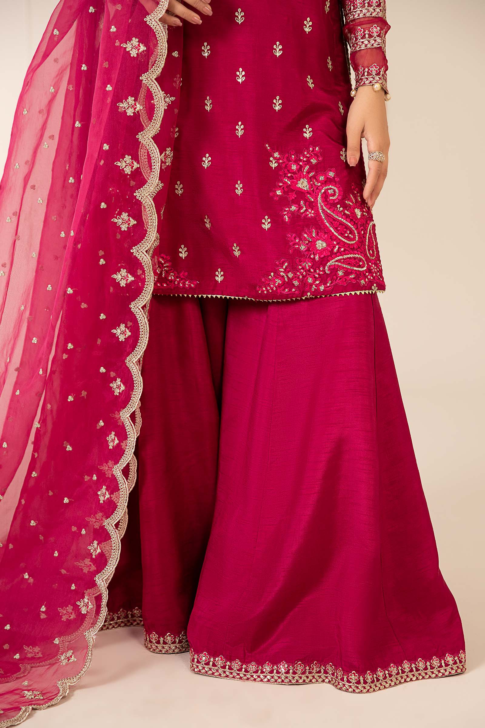 3 Piece Embroidered Suit - Image 5