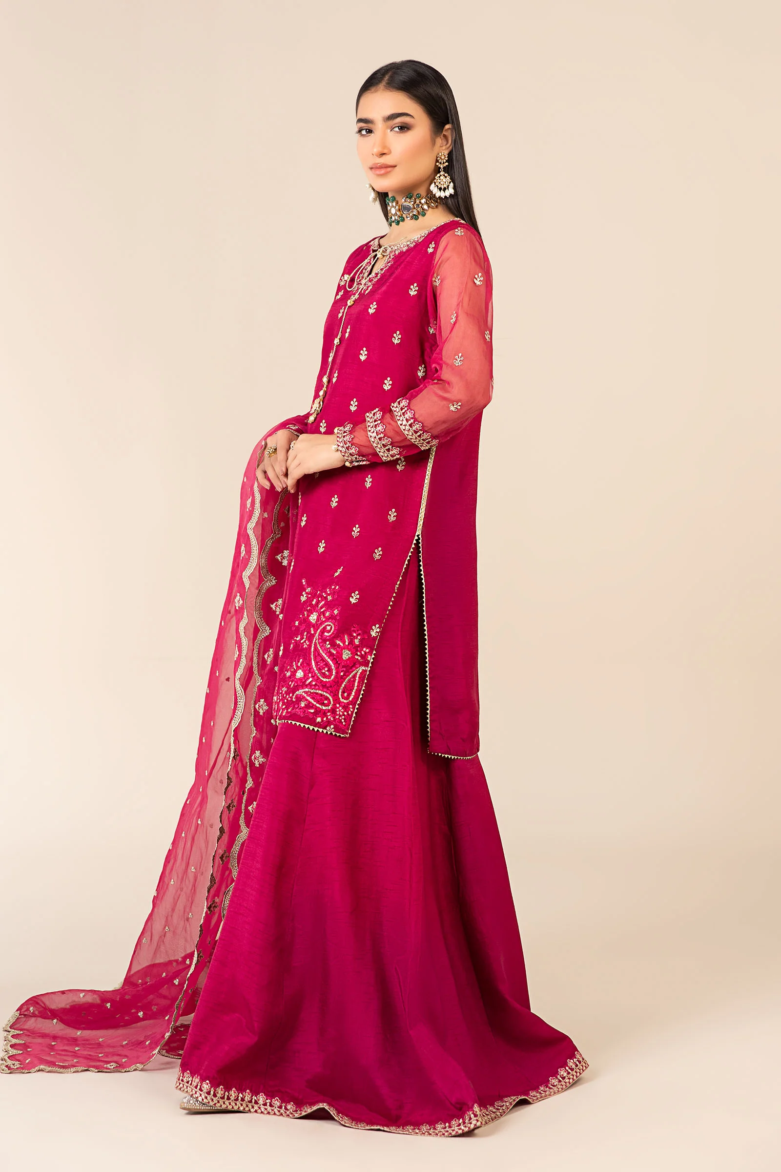 3 Piece Embroidered Suit - Image 6