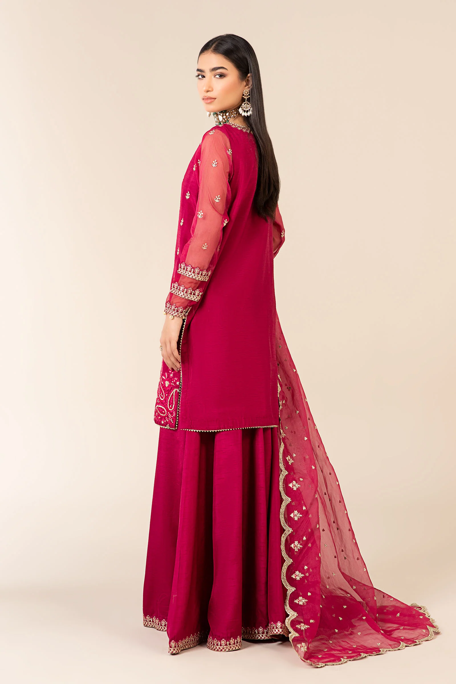 3 Piece Embroidered Suit - Image 7