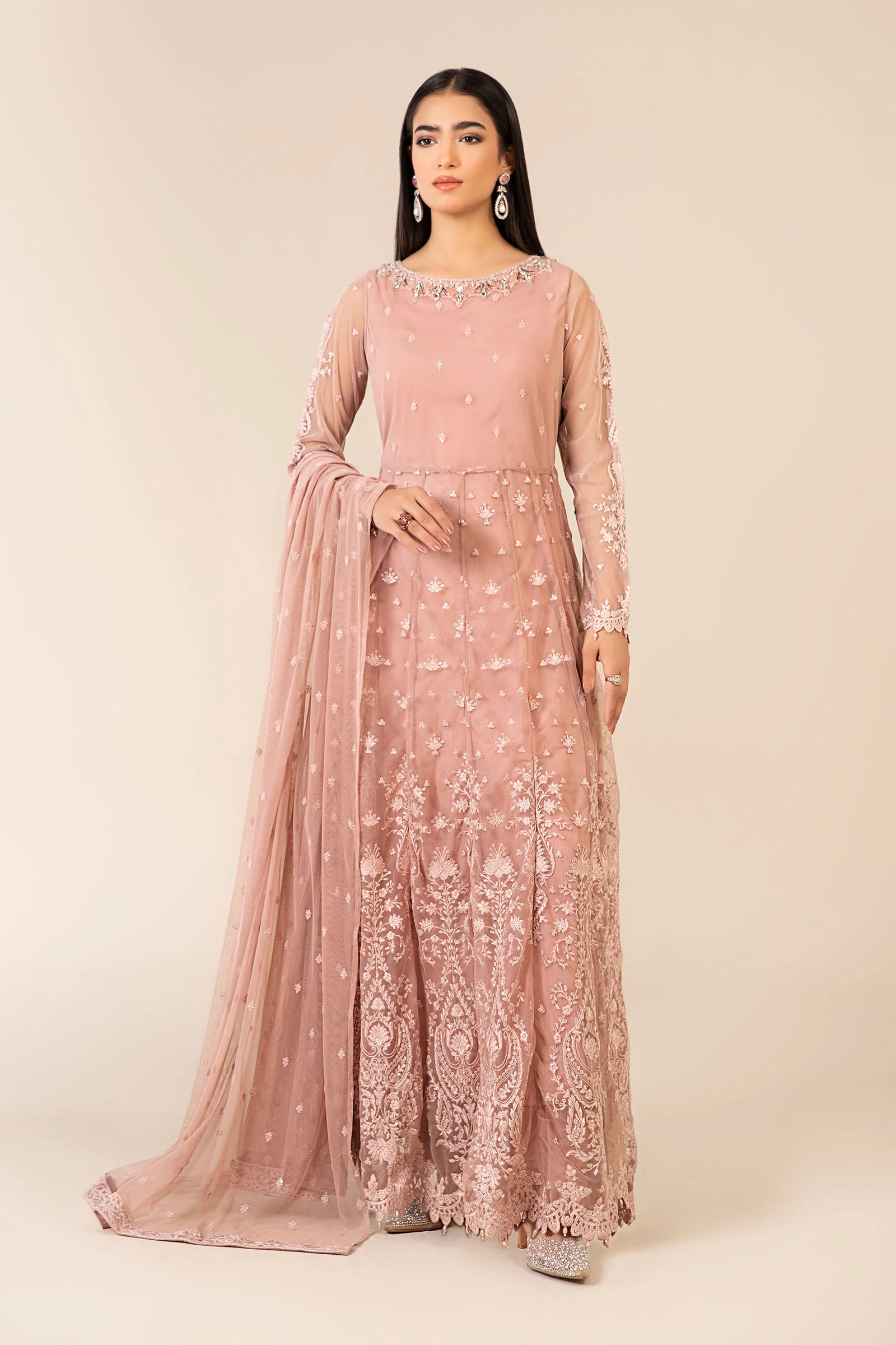 3 Piece Embroidered Suit