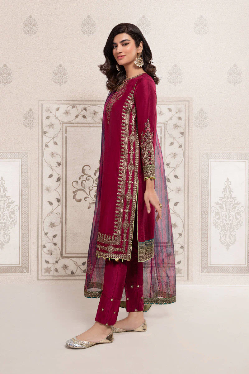 3 Piece Embroidered Suit - Image 3