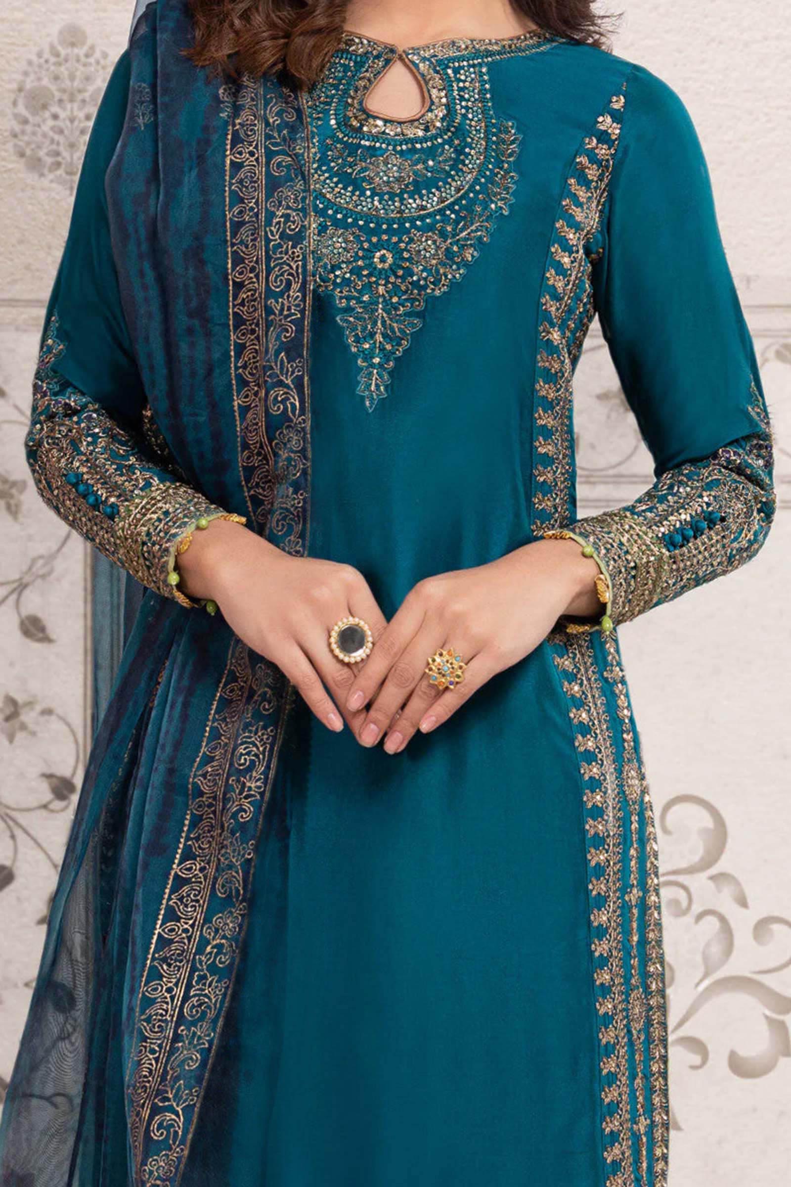 3 Piece Embroidered Suit - Image 2
