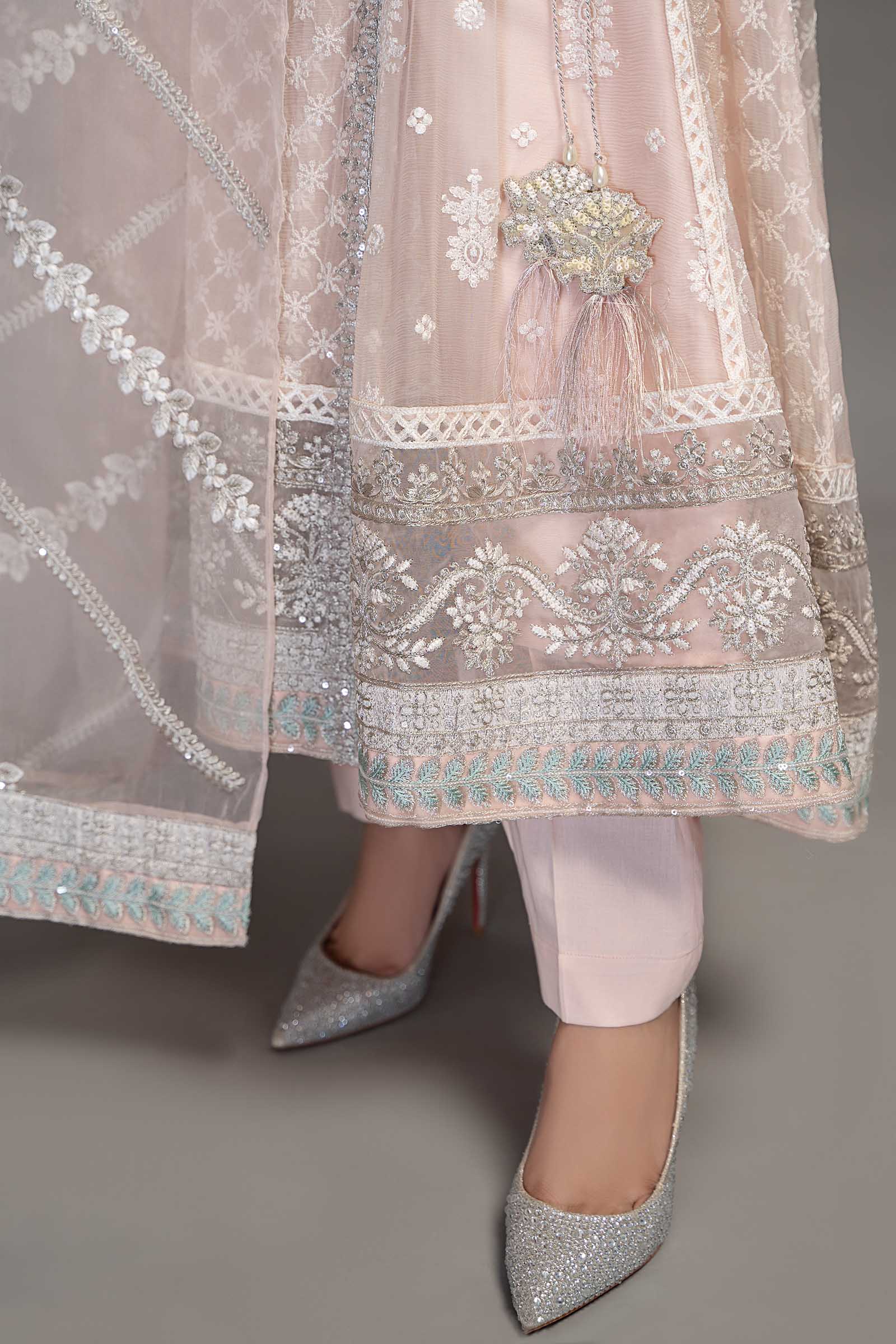 3 Piece Embroidered Chiffon Suit - Image 3