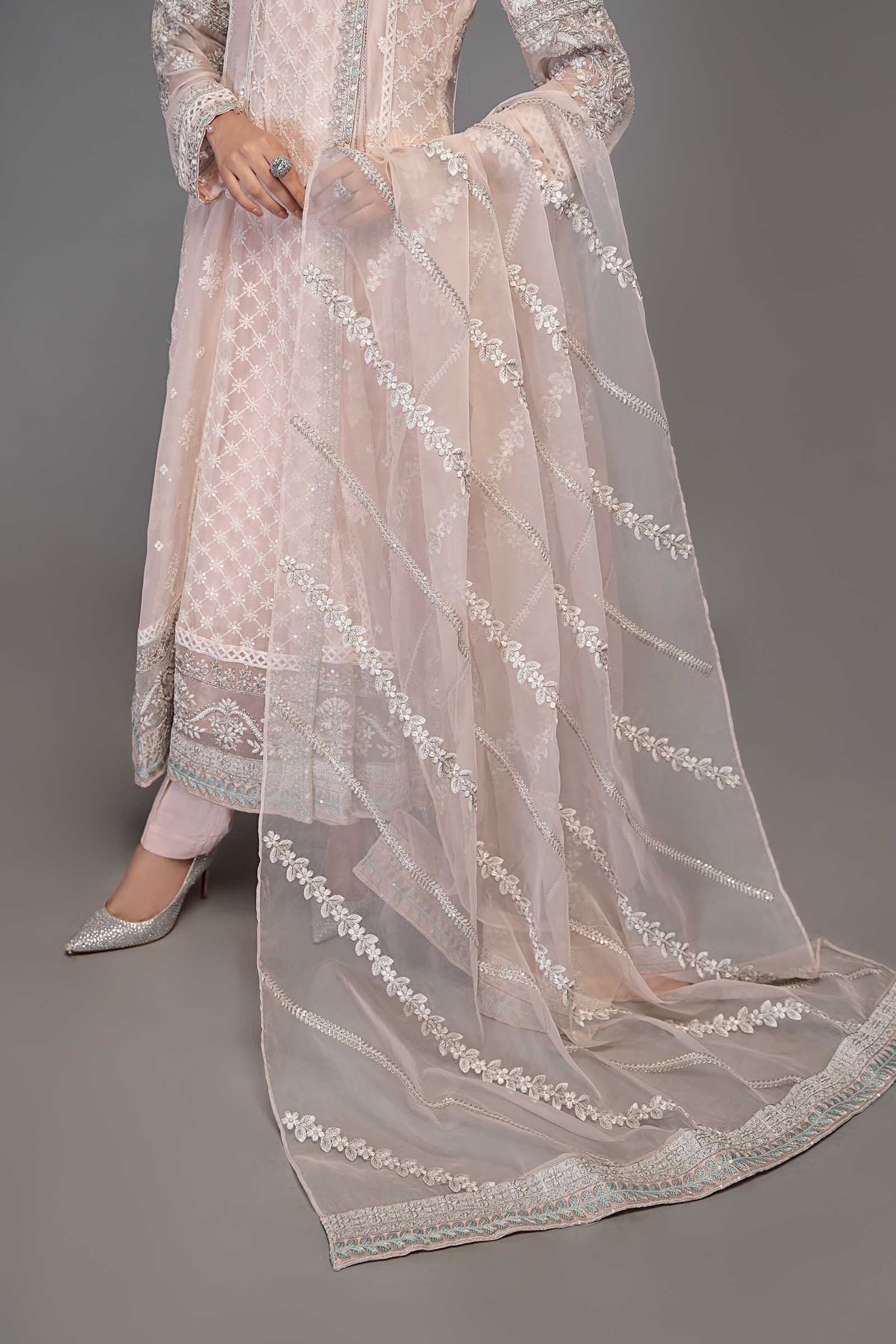 3 Piece Embroidered Chiffon Suit - Image 5