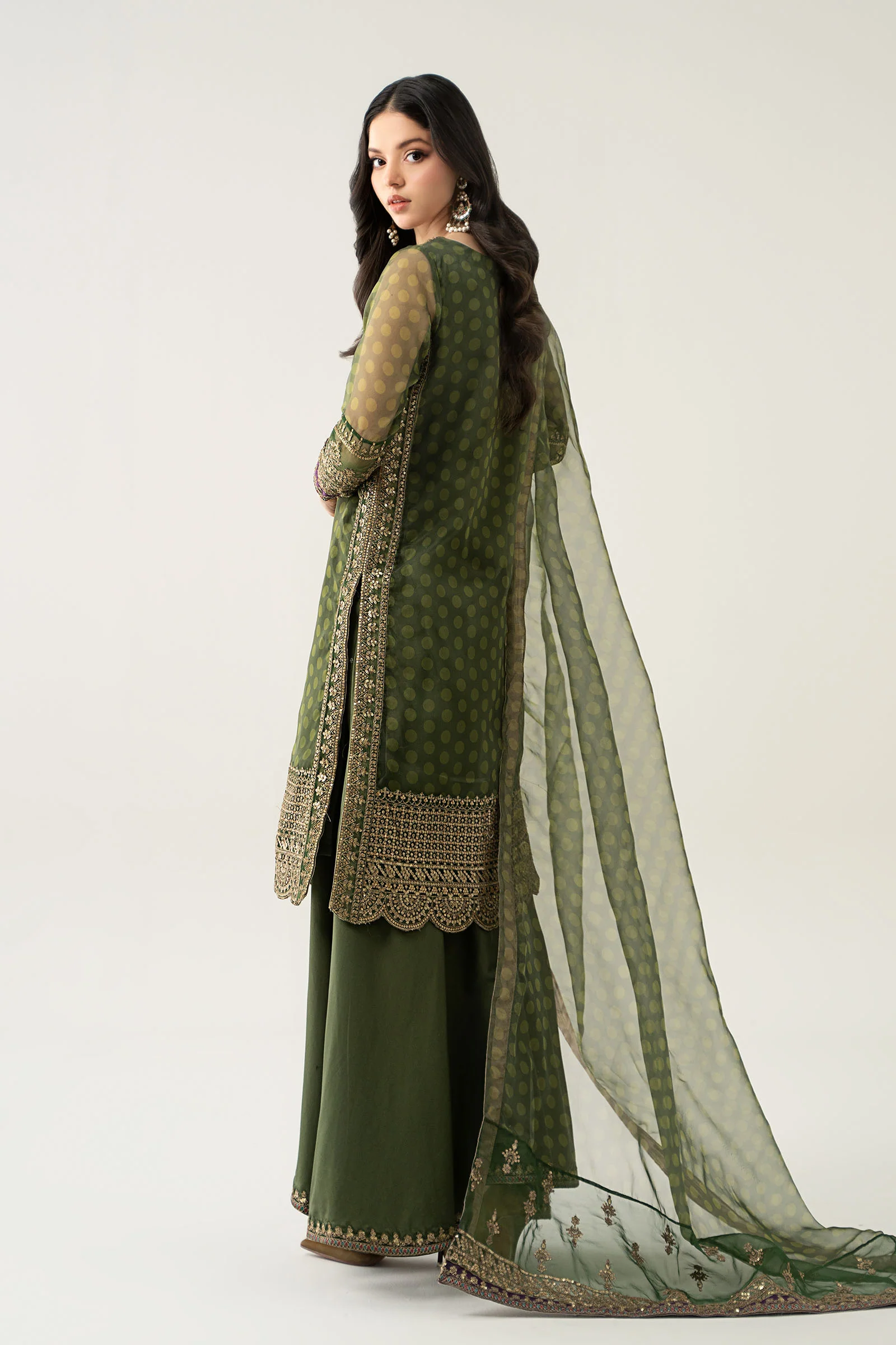 3 Piece Embroidered Suit - Image 7