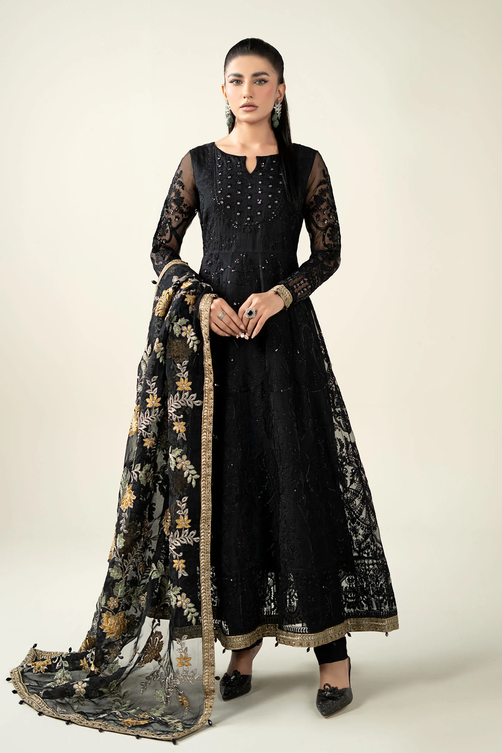 3 Piece Embroidered Suit