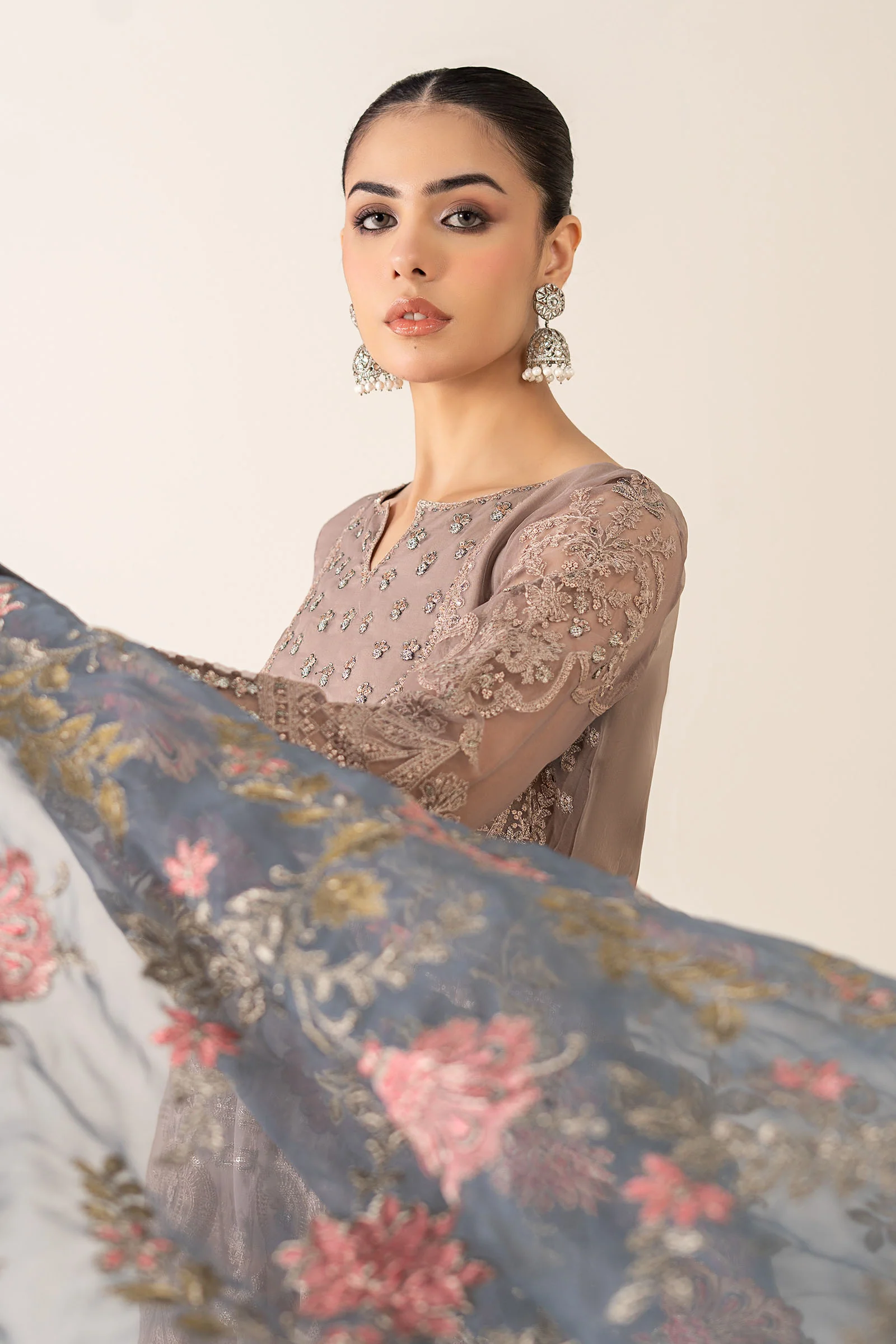 3 Piece Embroidered Suit - Image 2