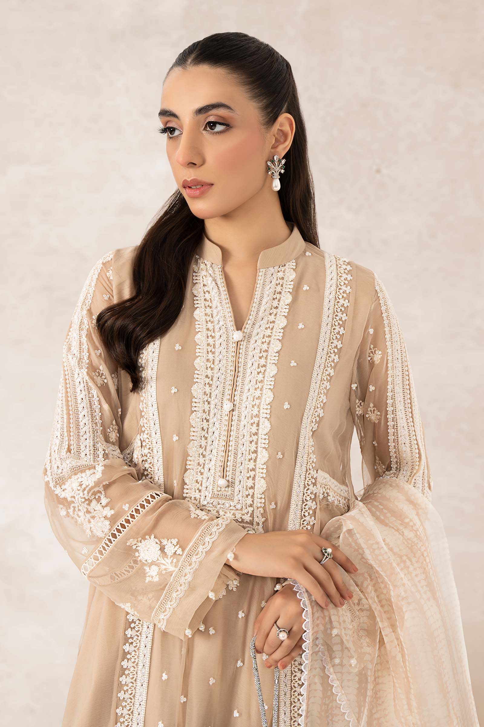 3 Piece Embroidered Suit - Image 3
