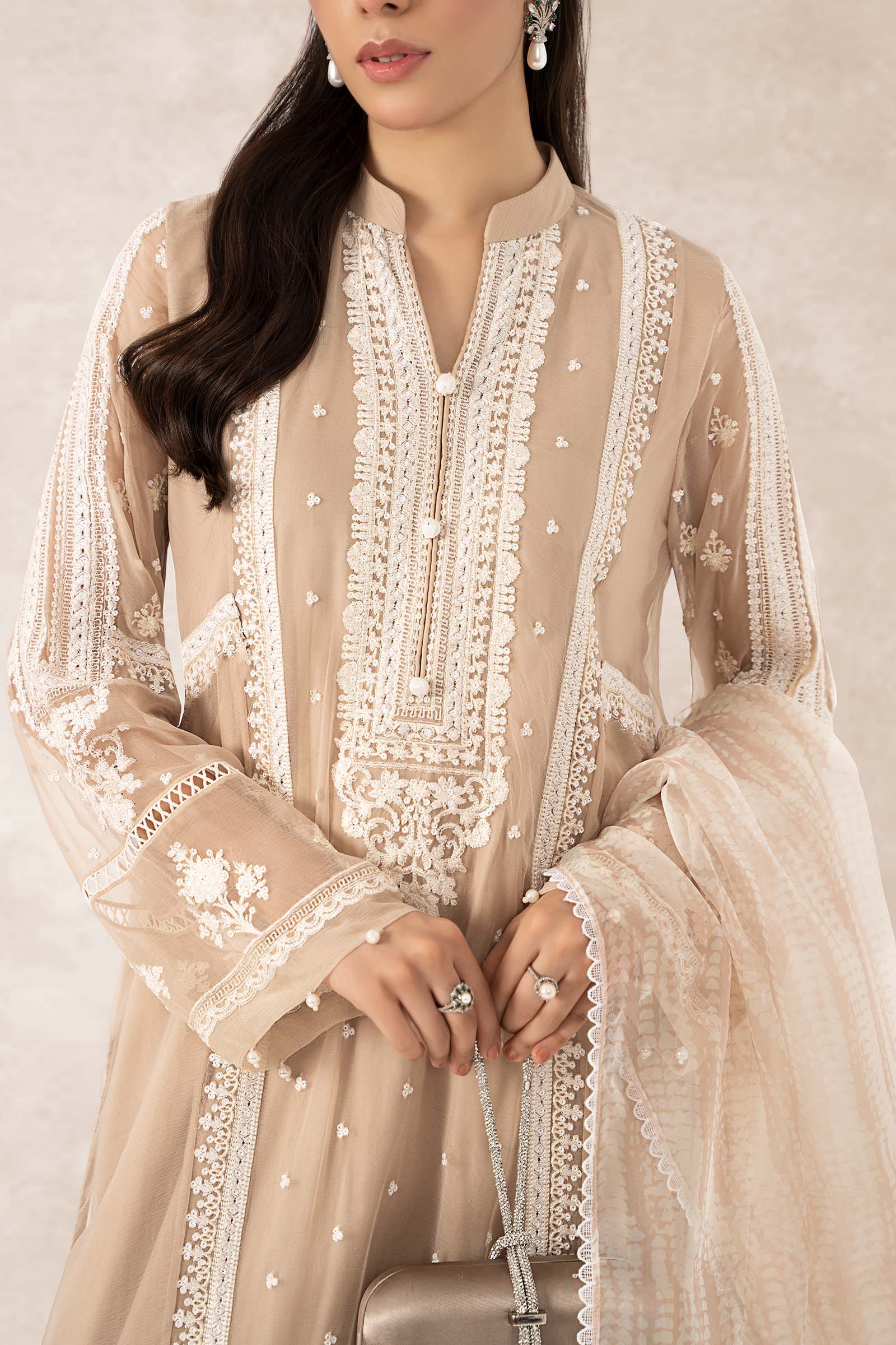 3 Piece Embroidered Suit - Image 4