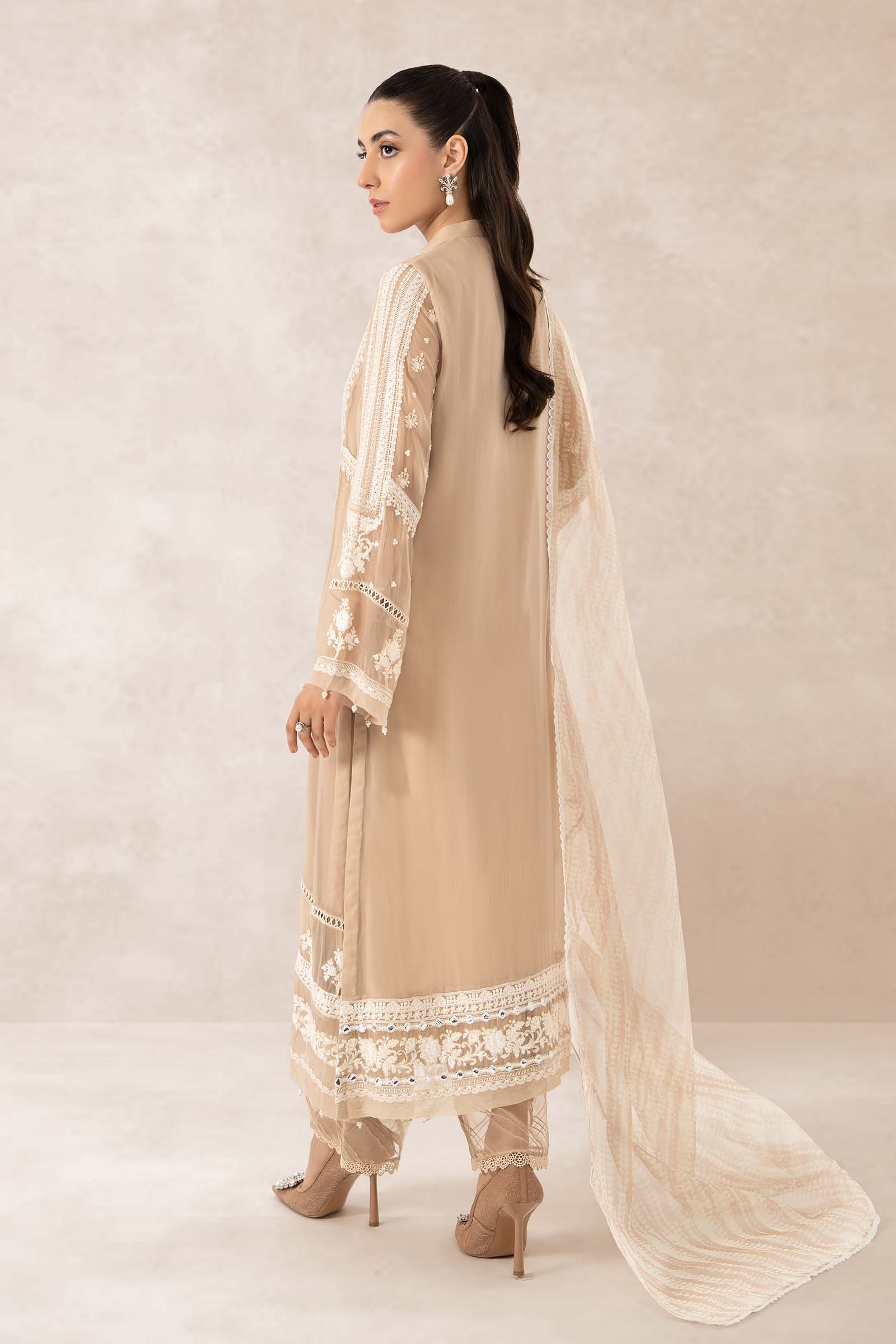 3 Piece Embroidered Suit - Image 8
