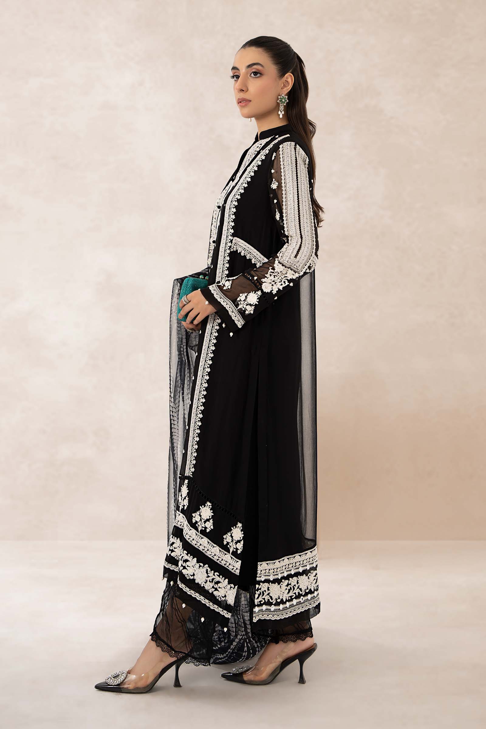 3 Piece Embroidered Suit - Image 6