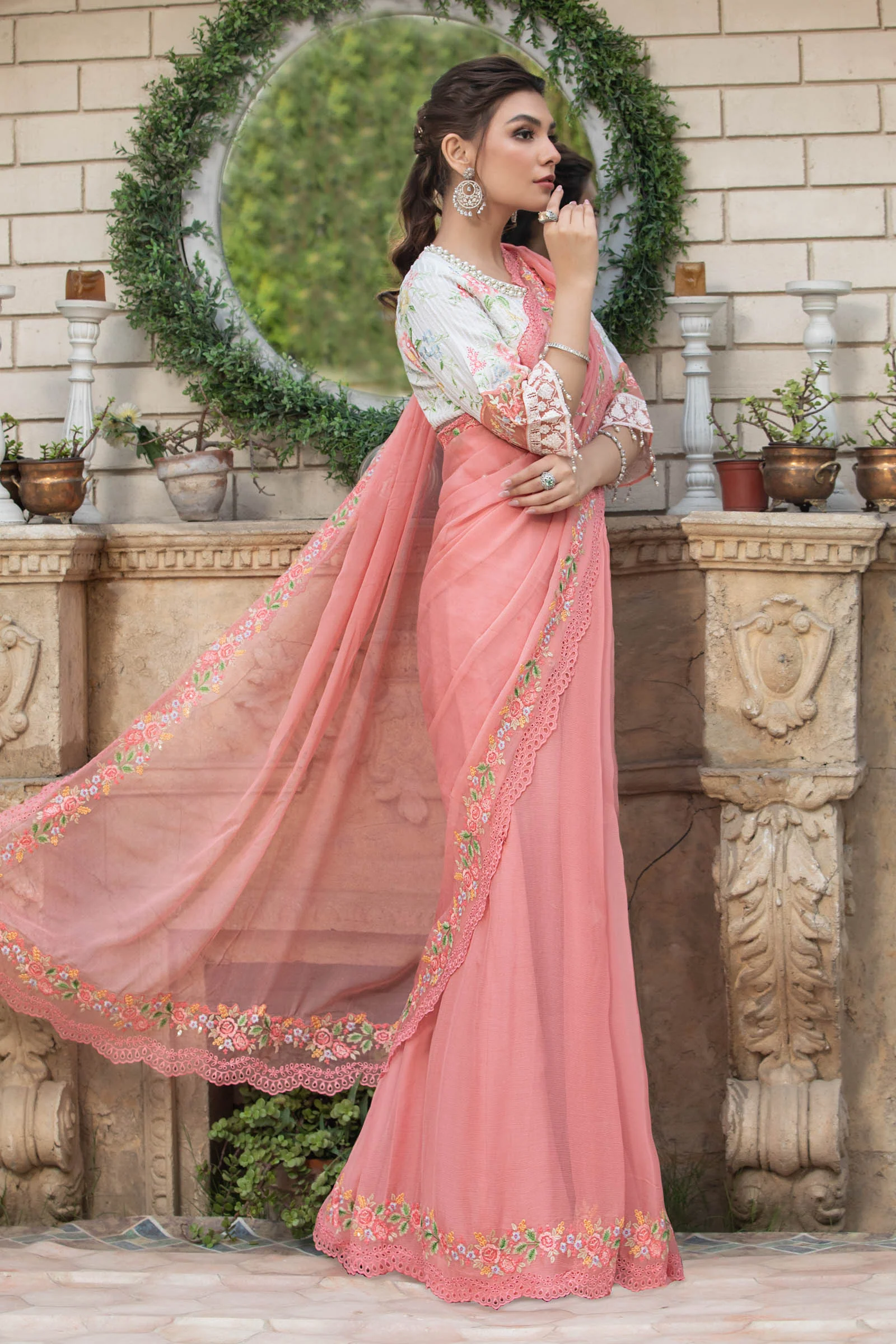 Saree Pink SF-EF23-31 - Image 4