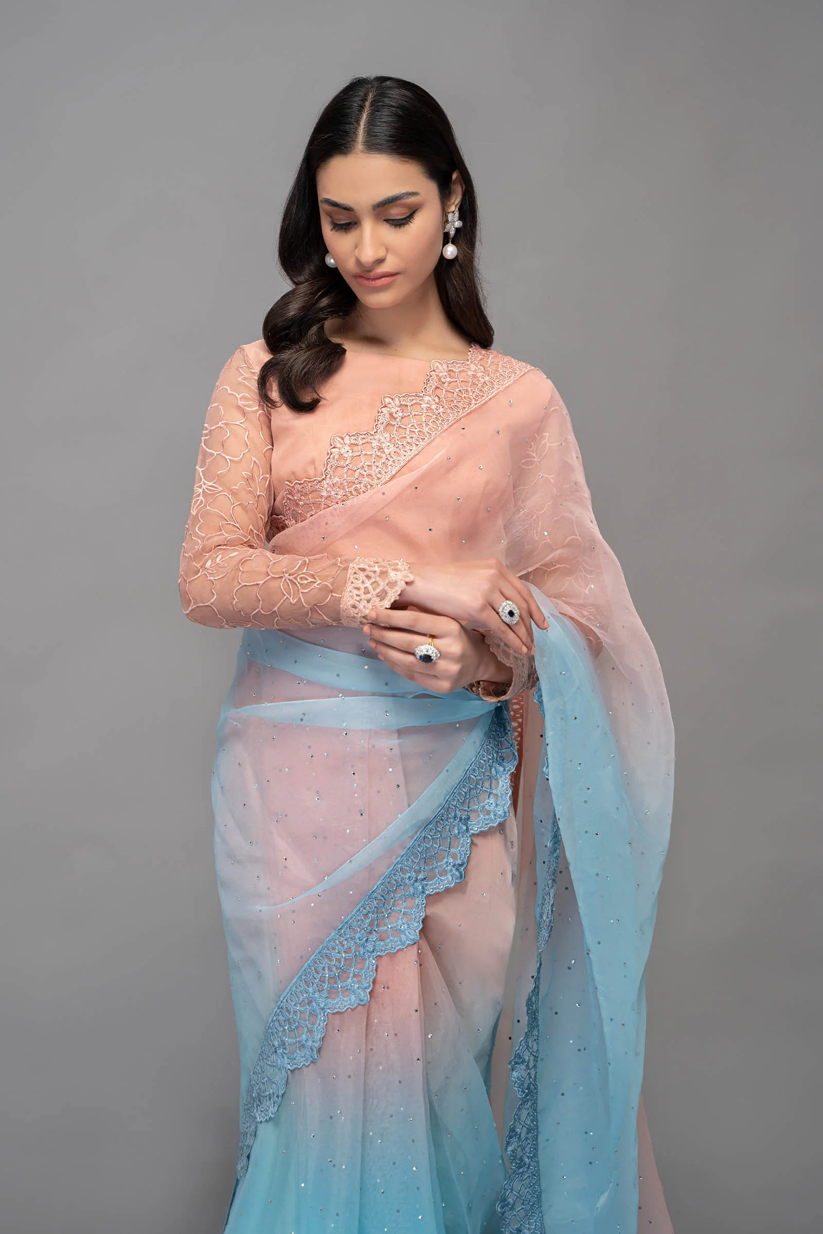Saree Pink SF-EF23-35 - Image 2