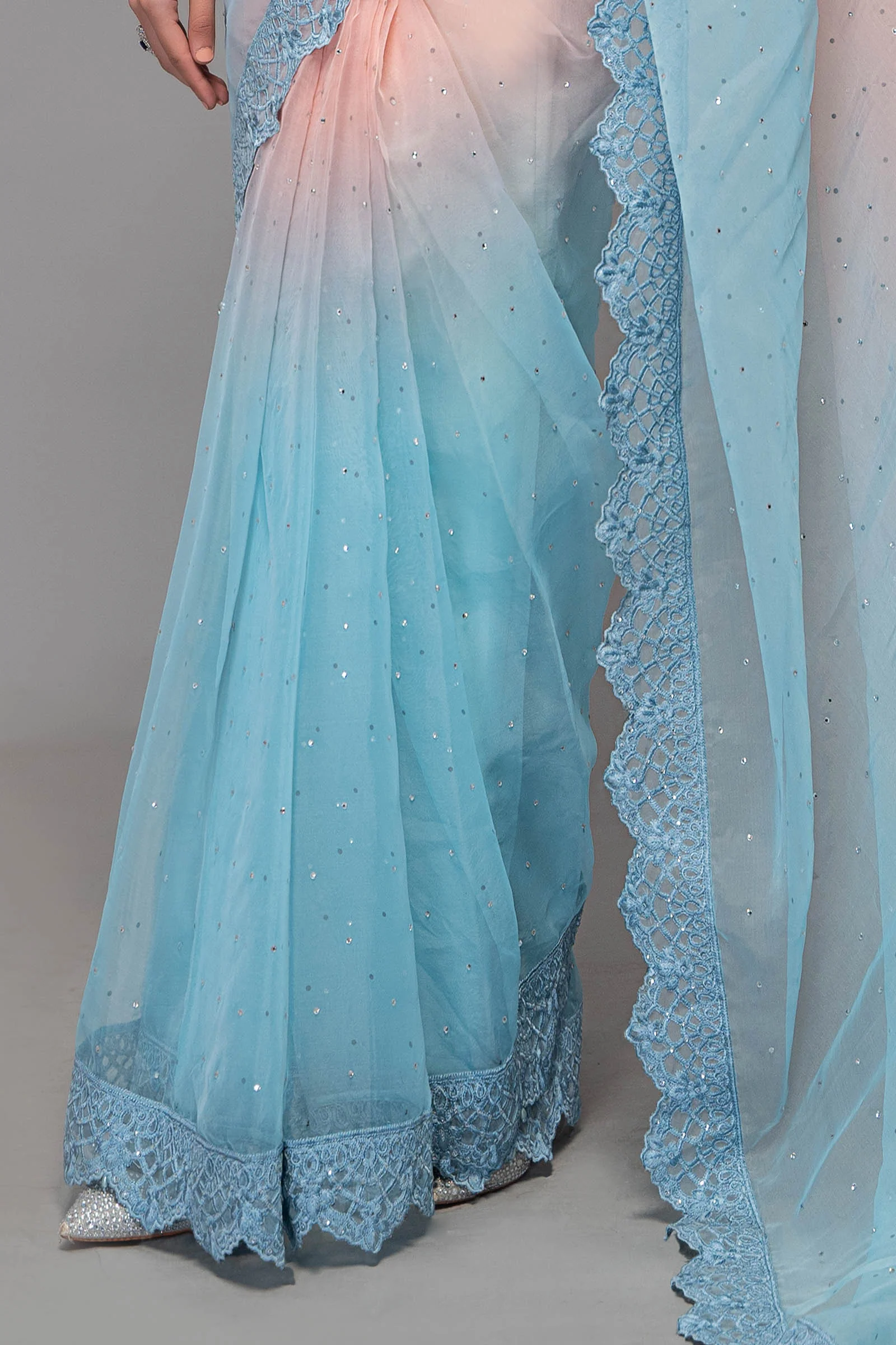 Saree Pink SF-EF23-35 - Image 4