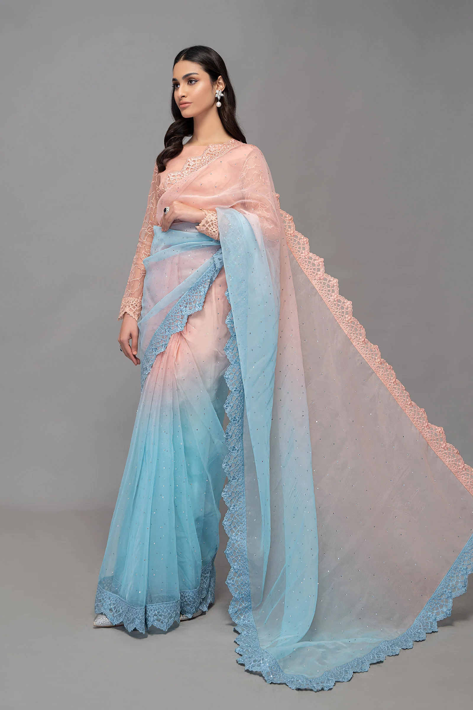 Saree Pink SF-EF23-35 - Image 5