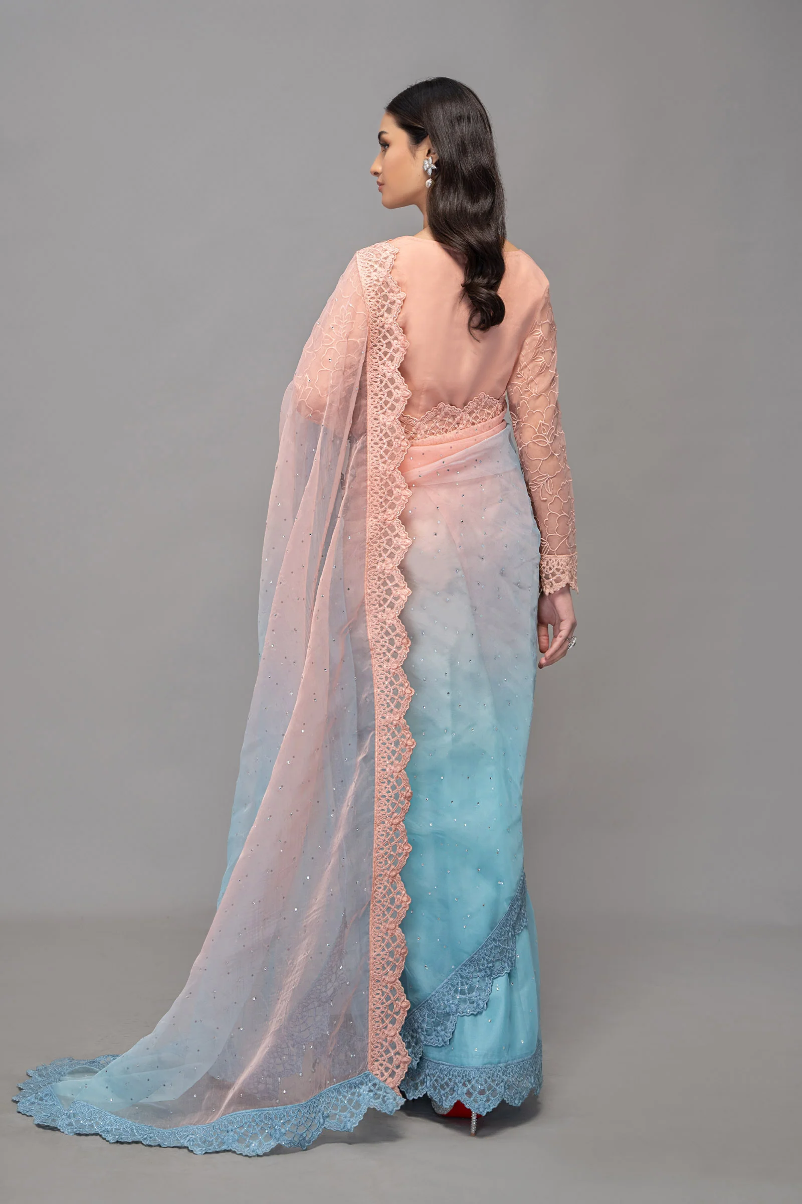 Saree Pink SF-EF23-35 - Image 6